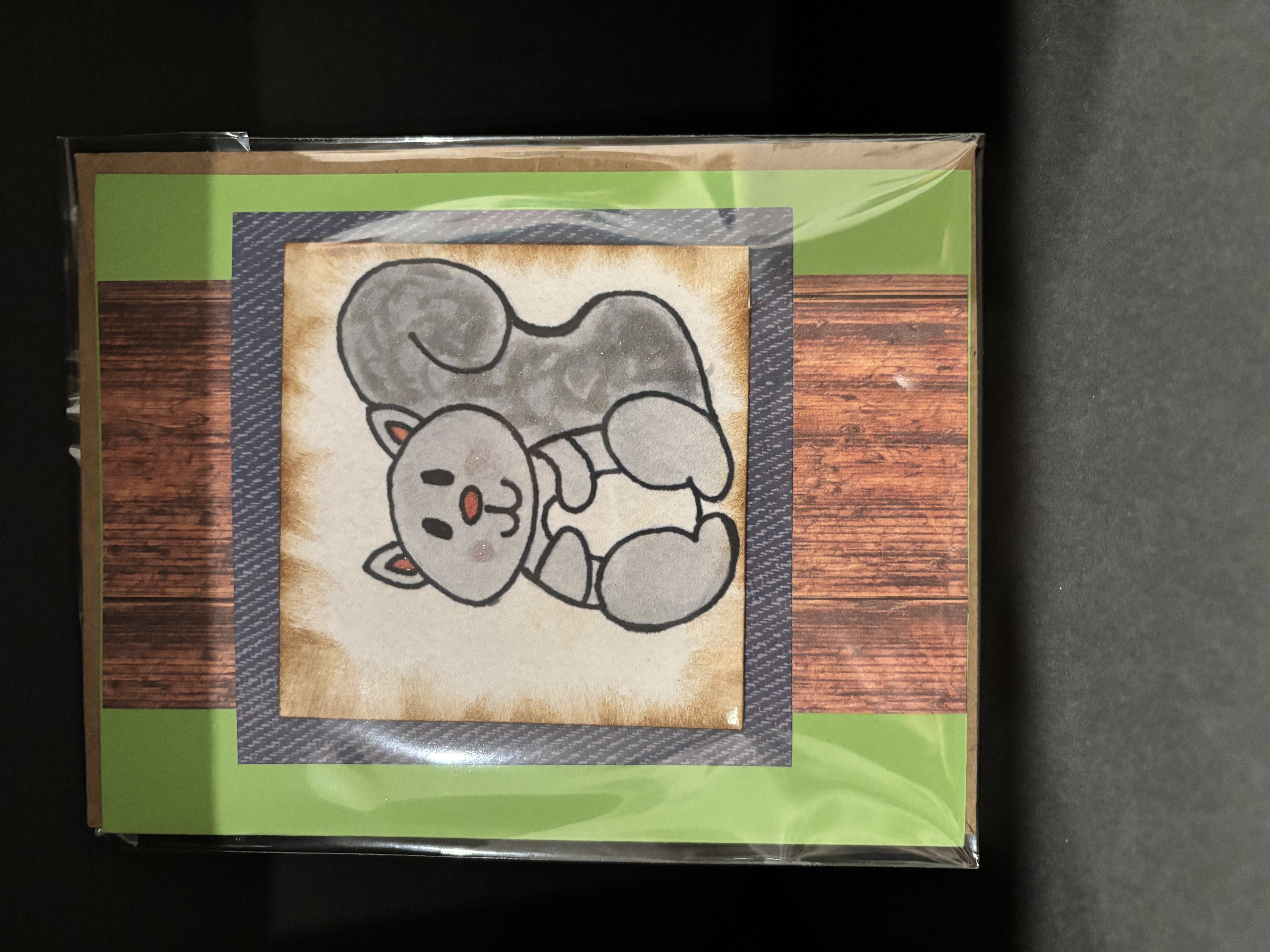 Handmade Squirrel Greeting Card