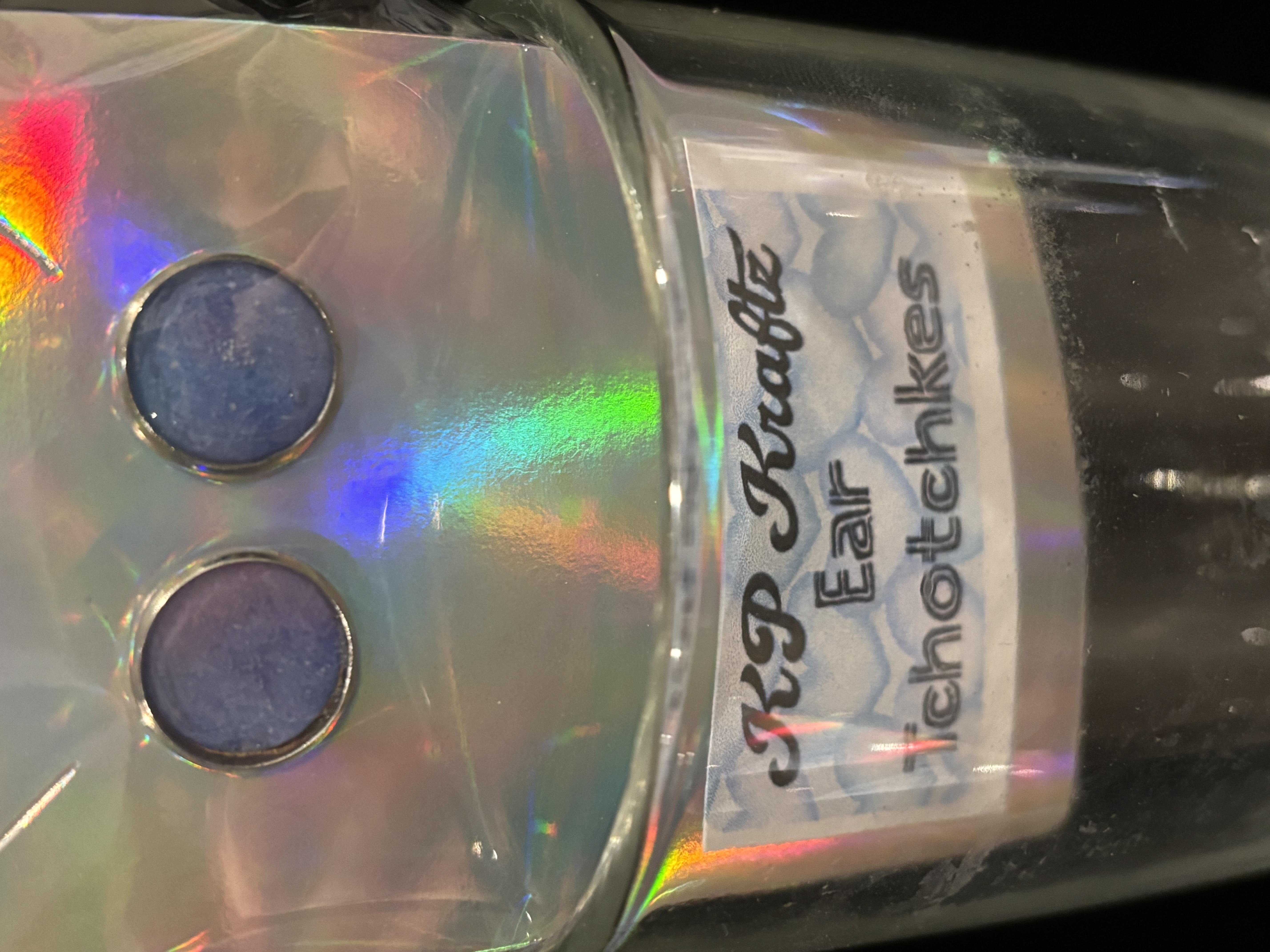 Blue Galaxy Stud Earrings