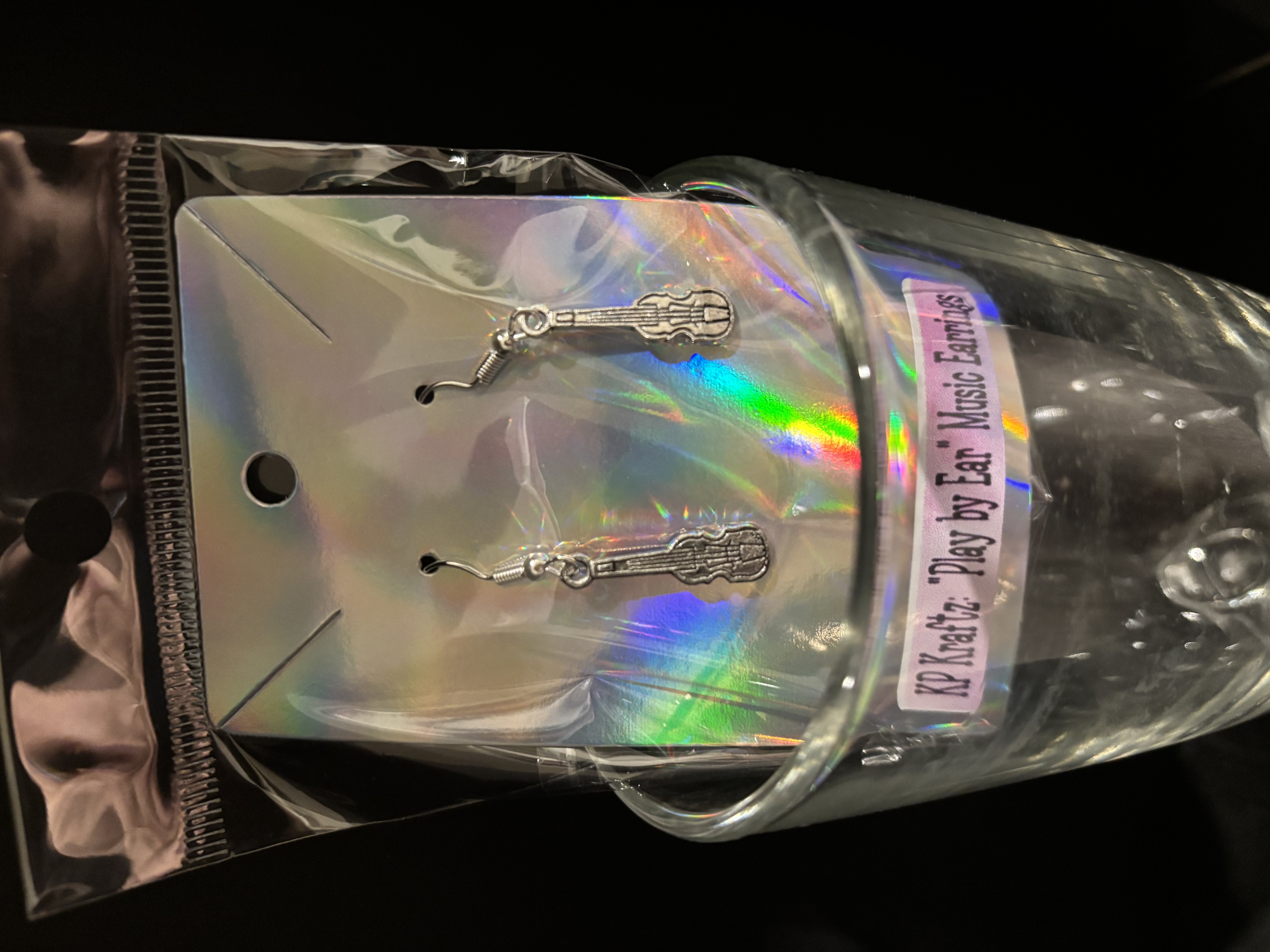 Violin Dangle Earrings