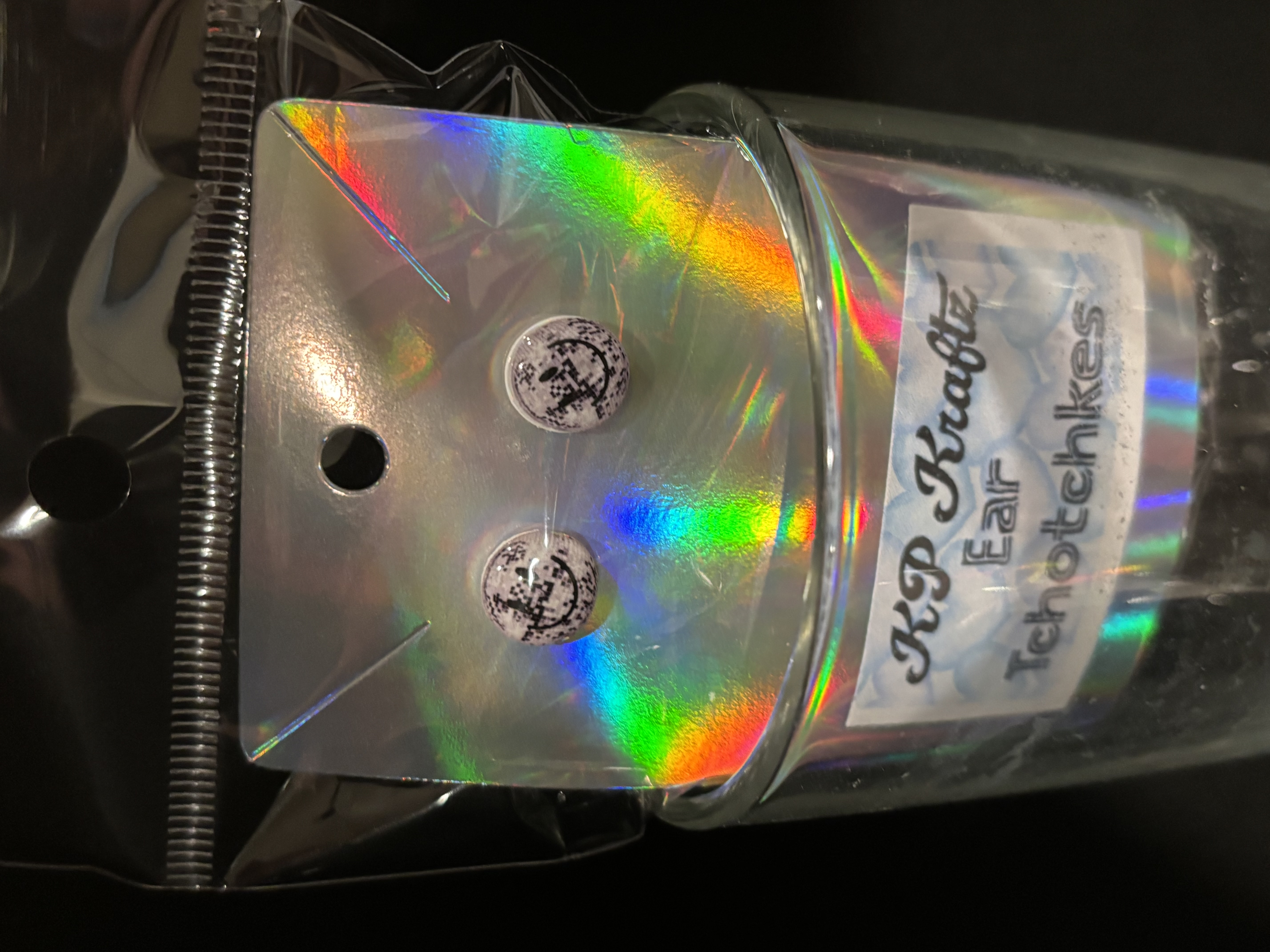 Smiling Disco Ball Earrings