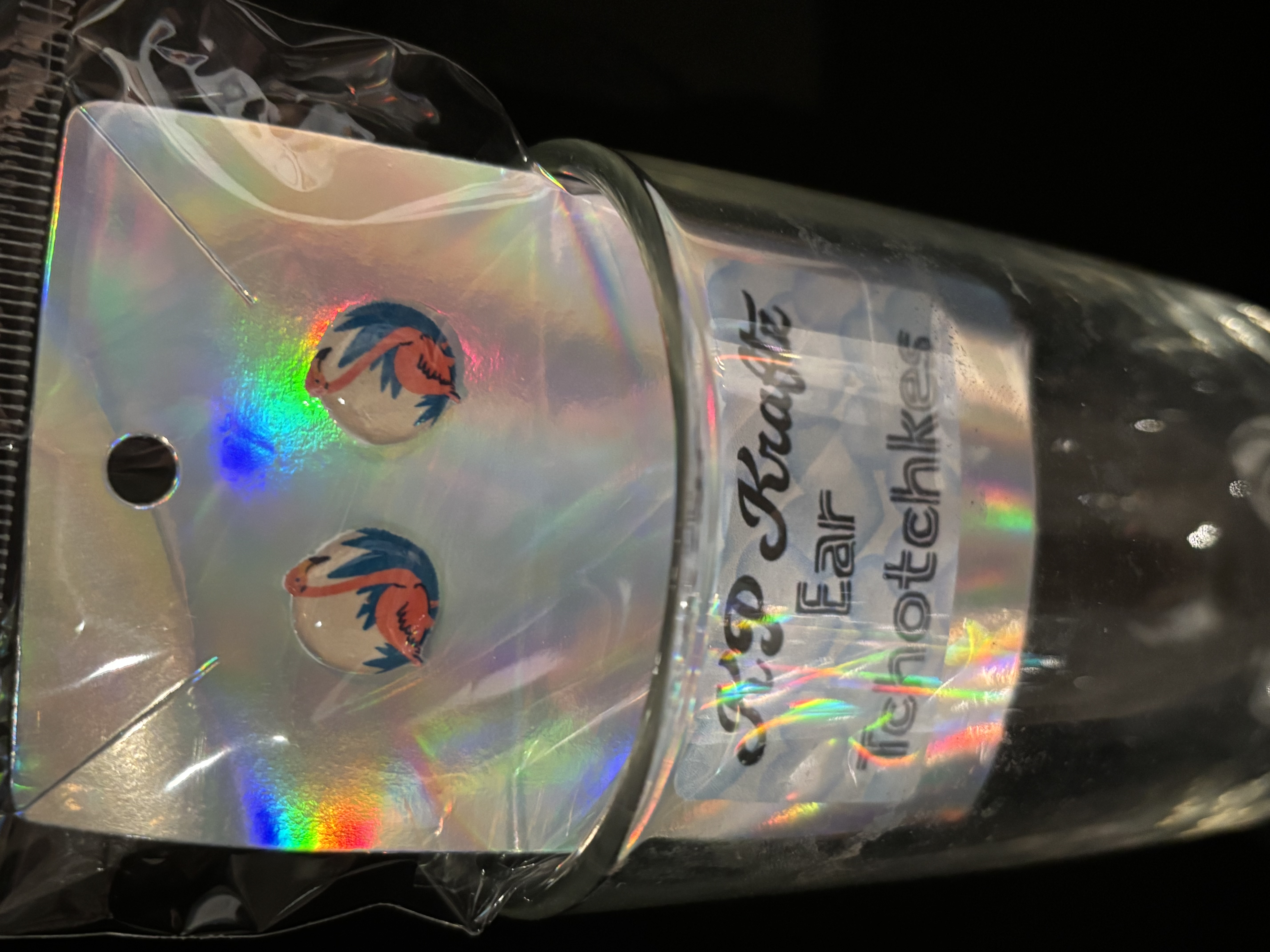 Flamingo Ear Stud Earrings