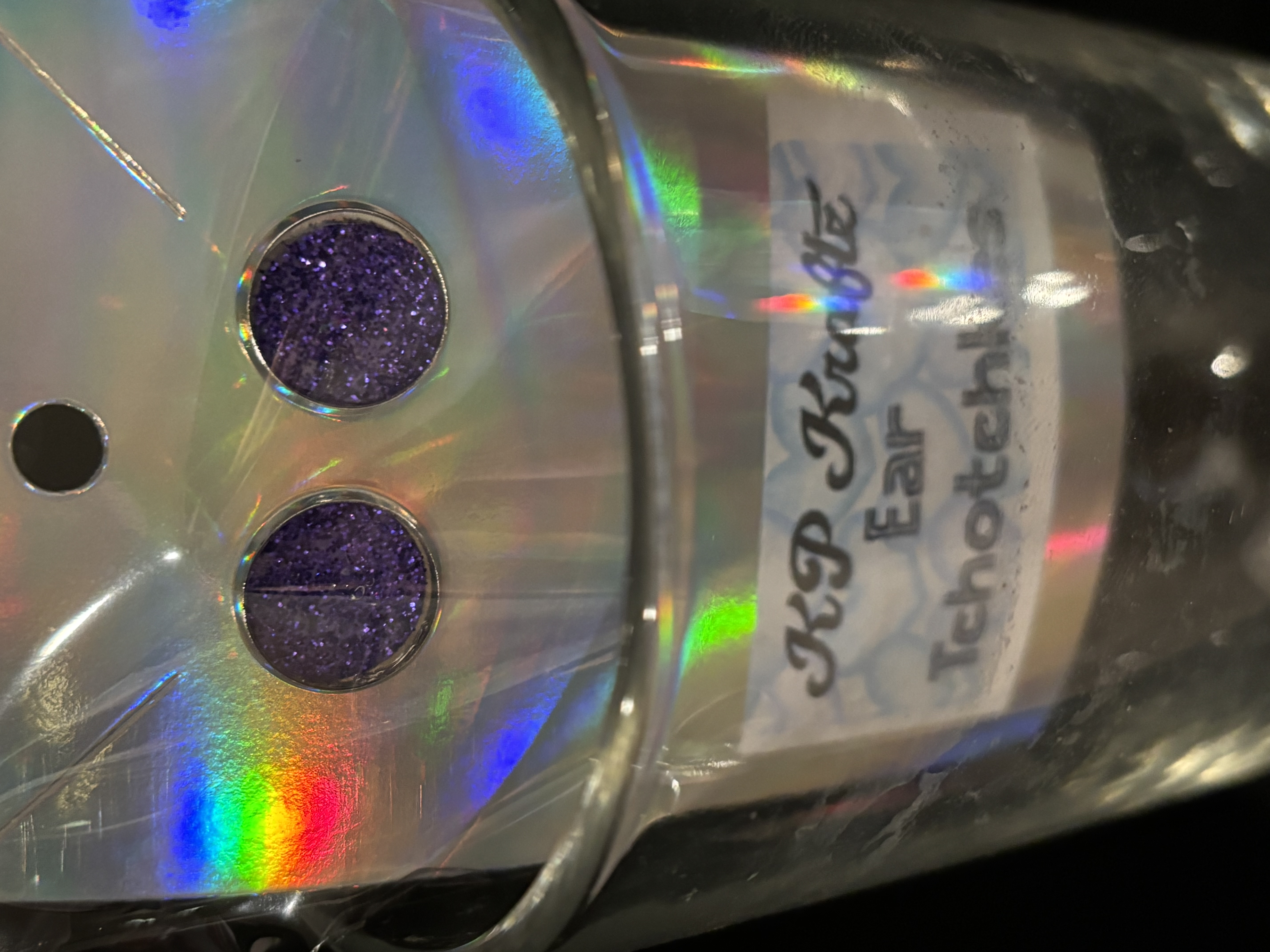 Purple Glitter Galaxy Stud Earrings