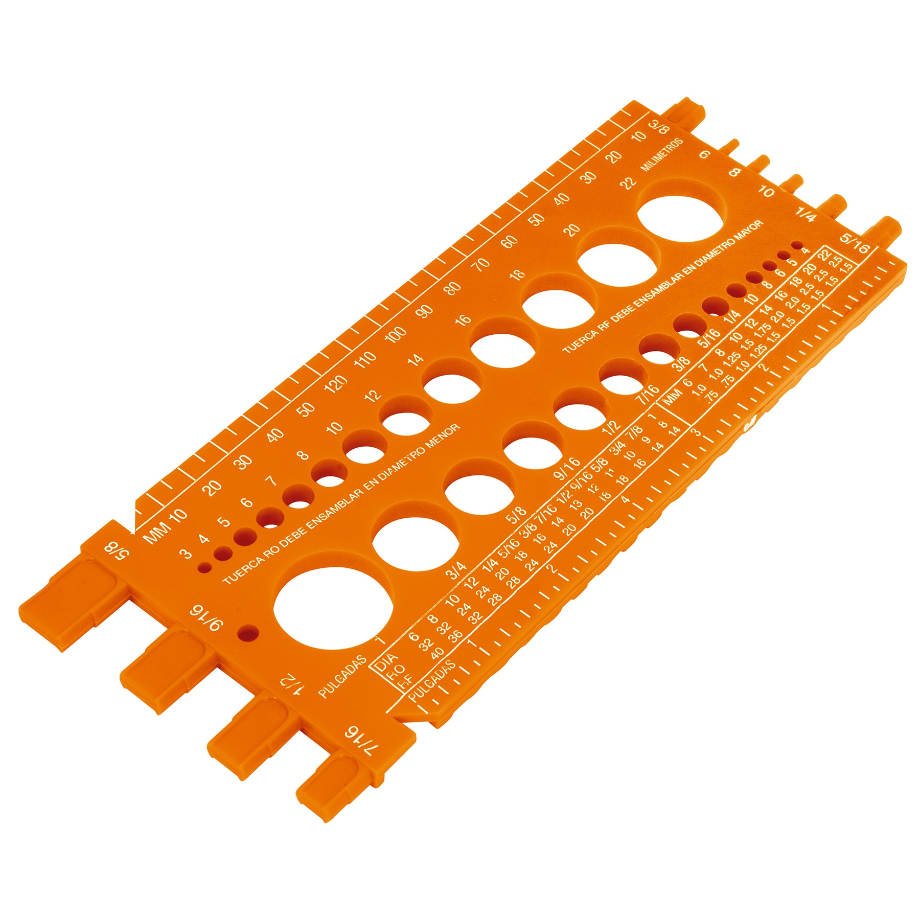 Regleta medidora para tornillos y brocas 10811