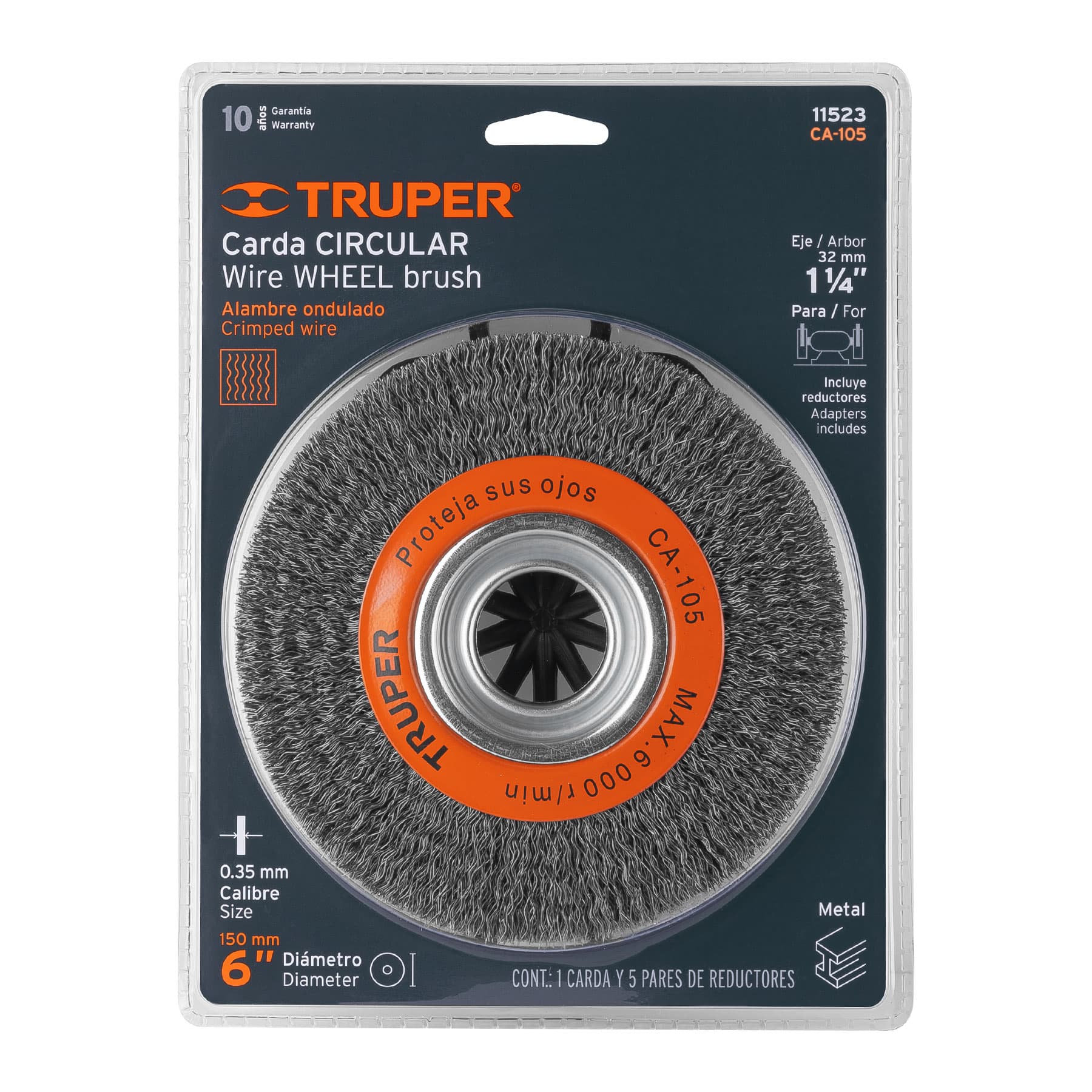Carda Circular Truper 150 mm  11523