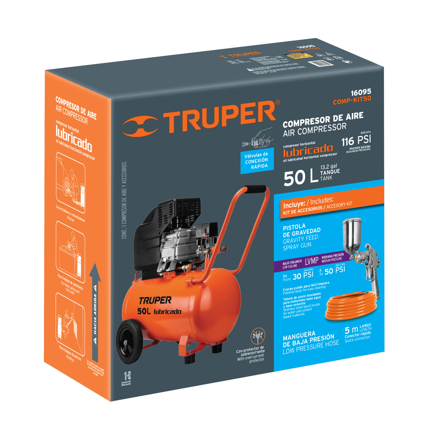 Compresor de Aire 50L Truper  16095