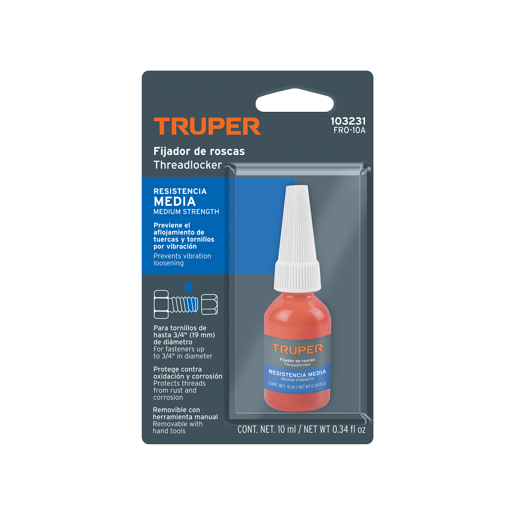 Fijador de Roscas Truper 10 ml 103231