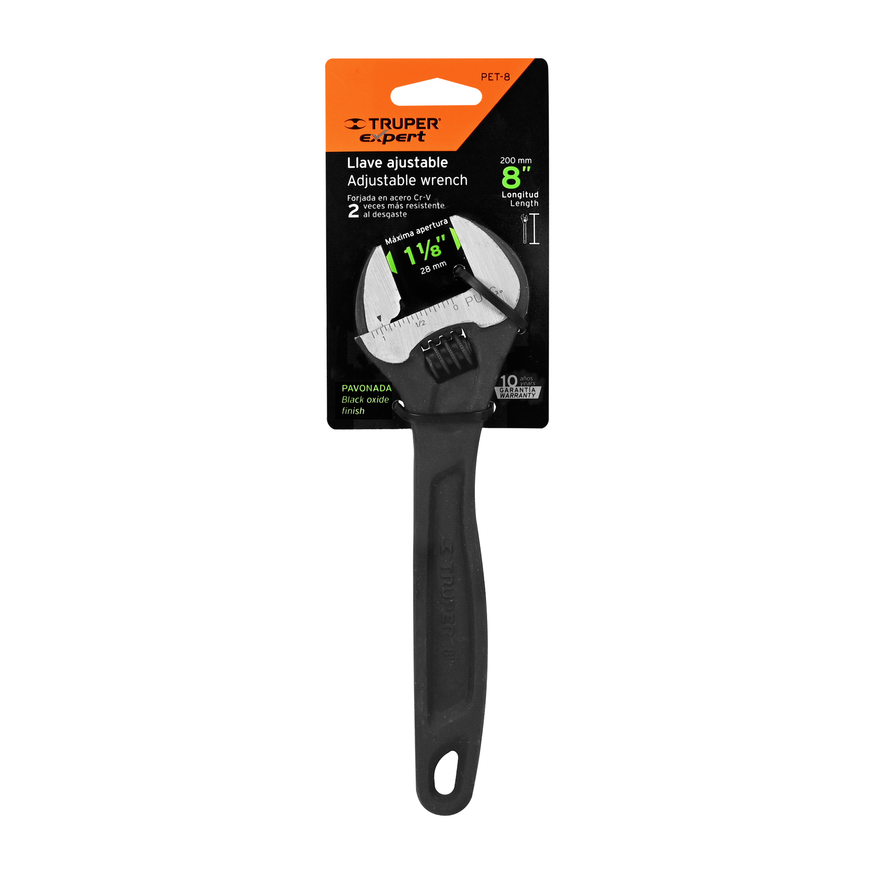 Llave ajustable Truper 8" 15501