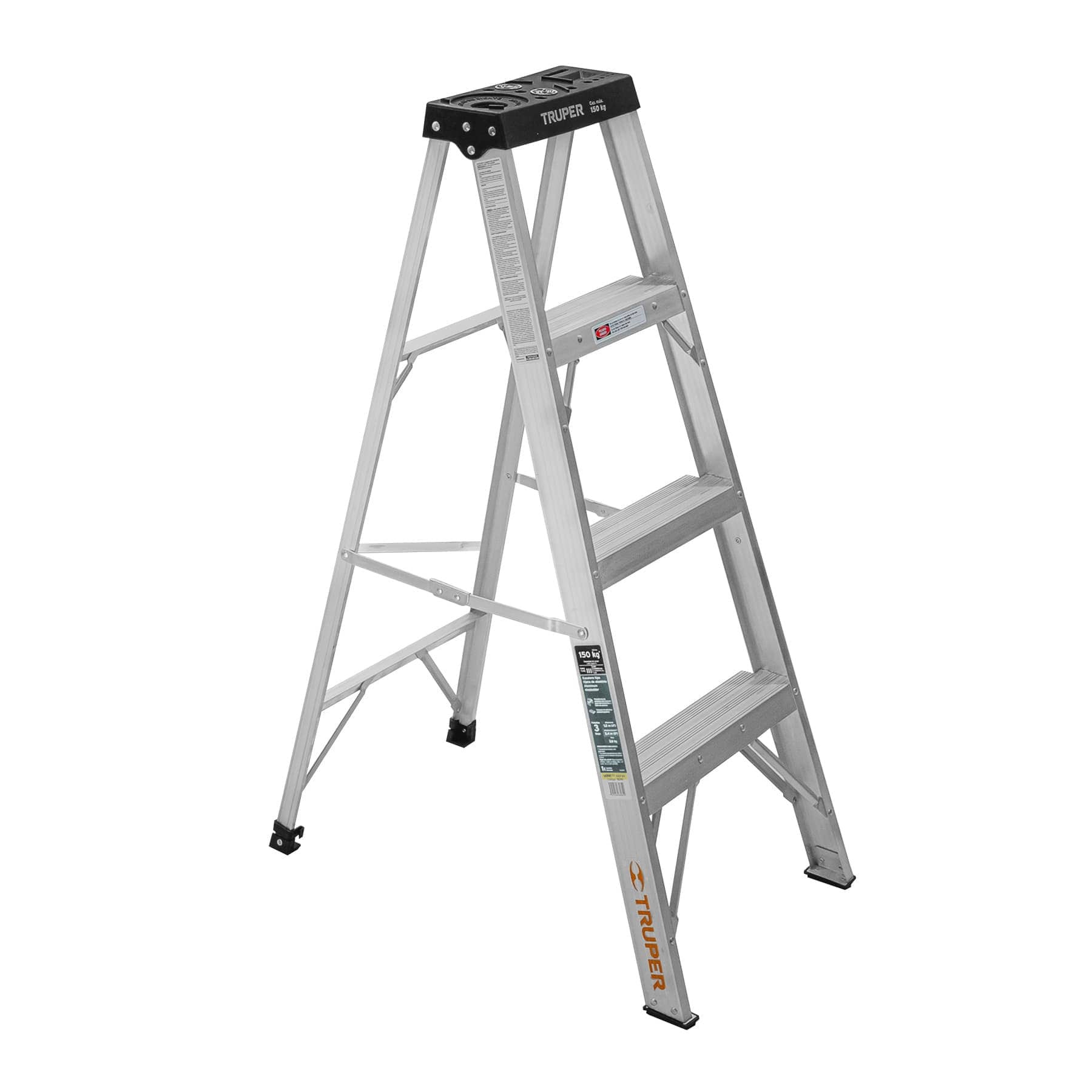 Escalera de aluminio 3 peldaños 16741