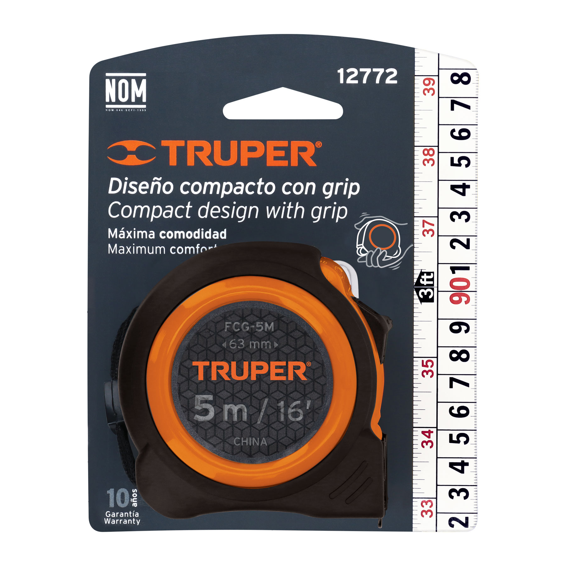 Cinta métrica Truper 5m 12772 