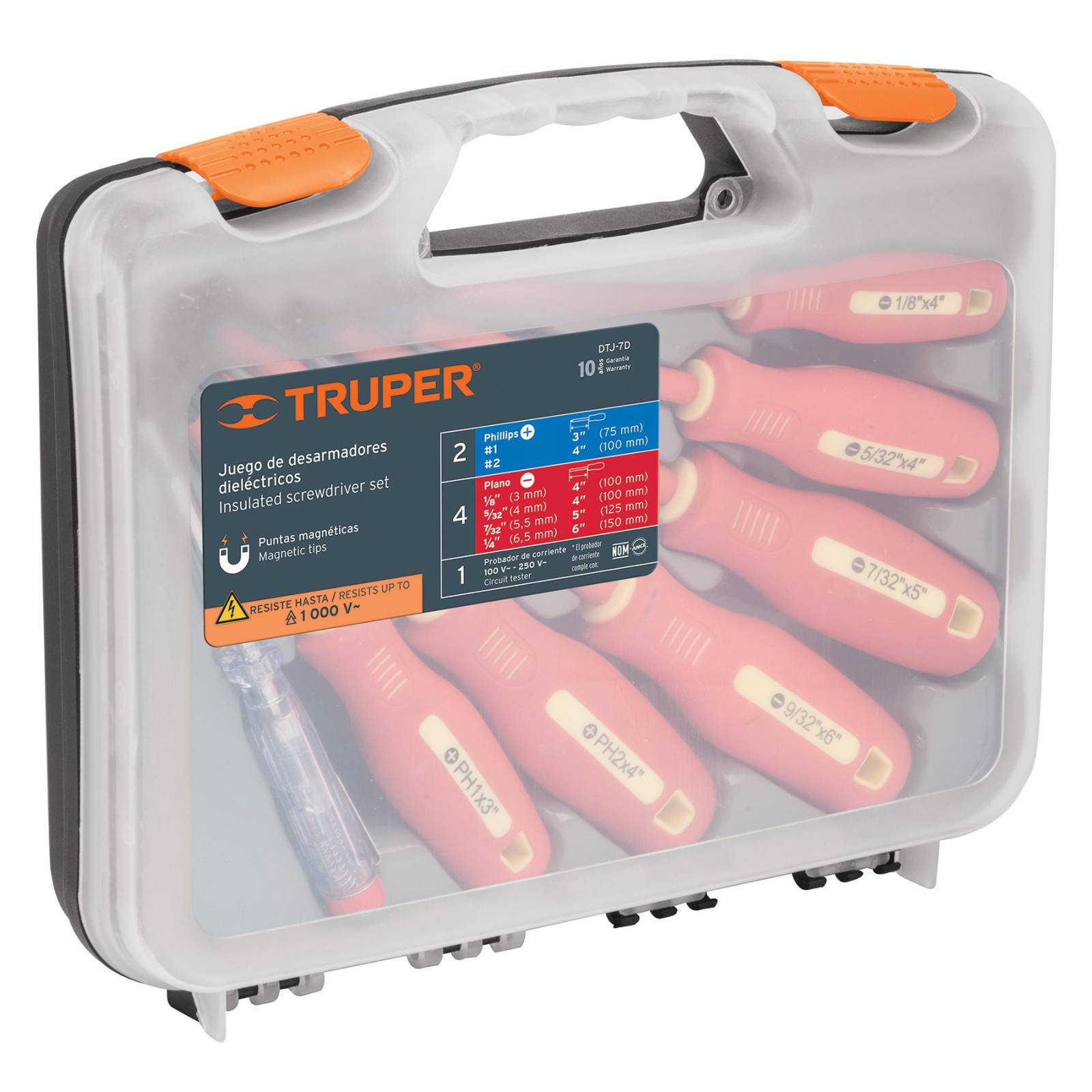 Juego de desarmadores dieléctricos Truper 14196