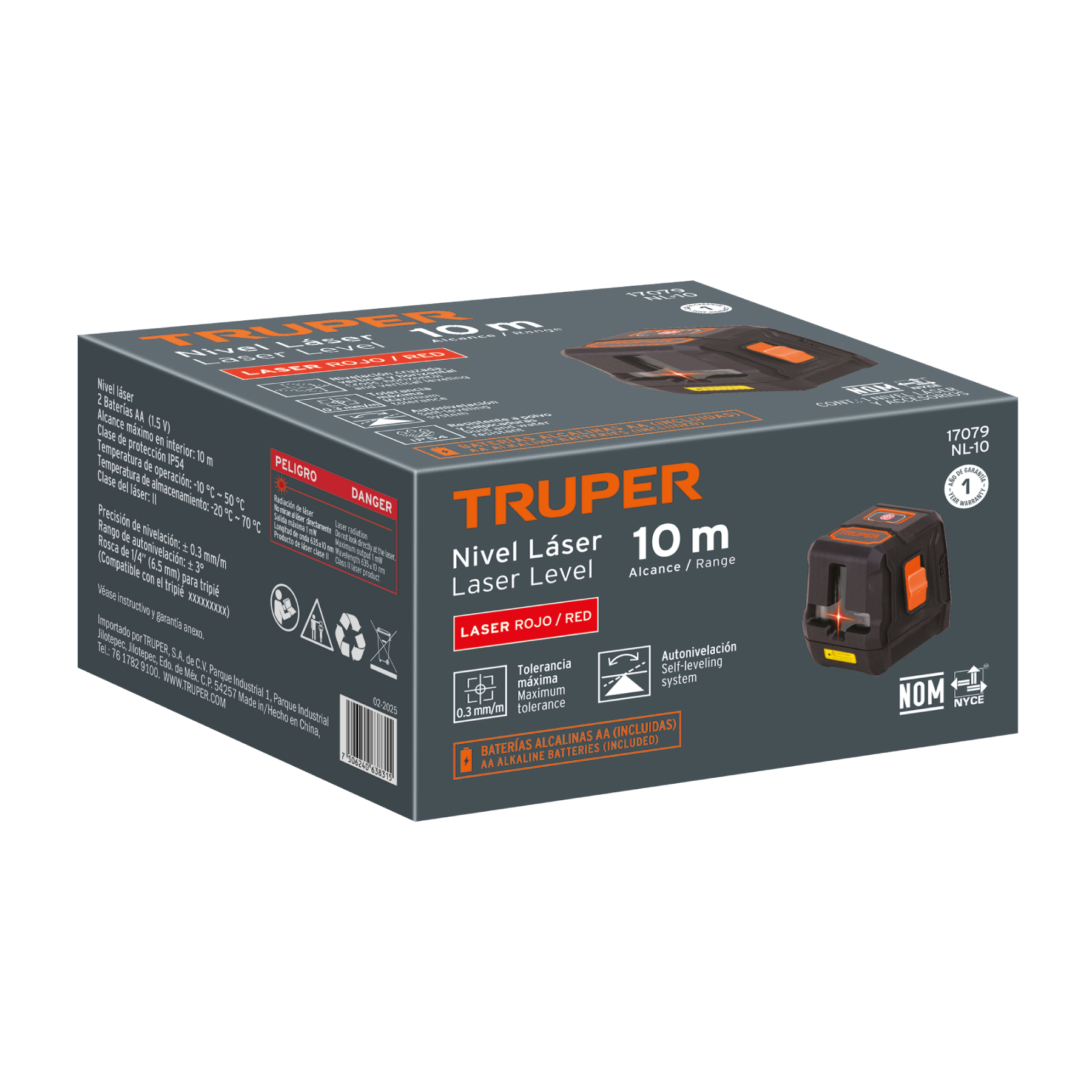 Nivel Láser Truper 10m  17079