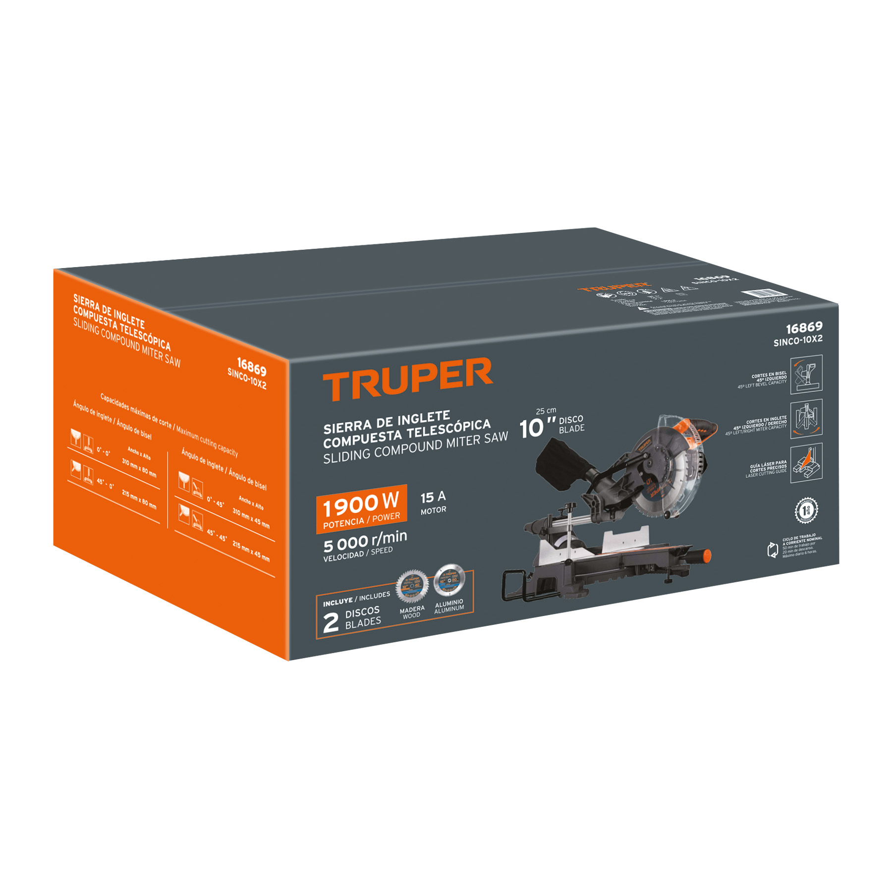 Sierra de Inglete Telescópica Truper 16869