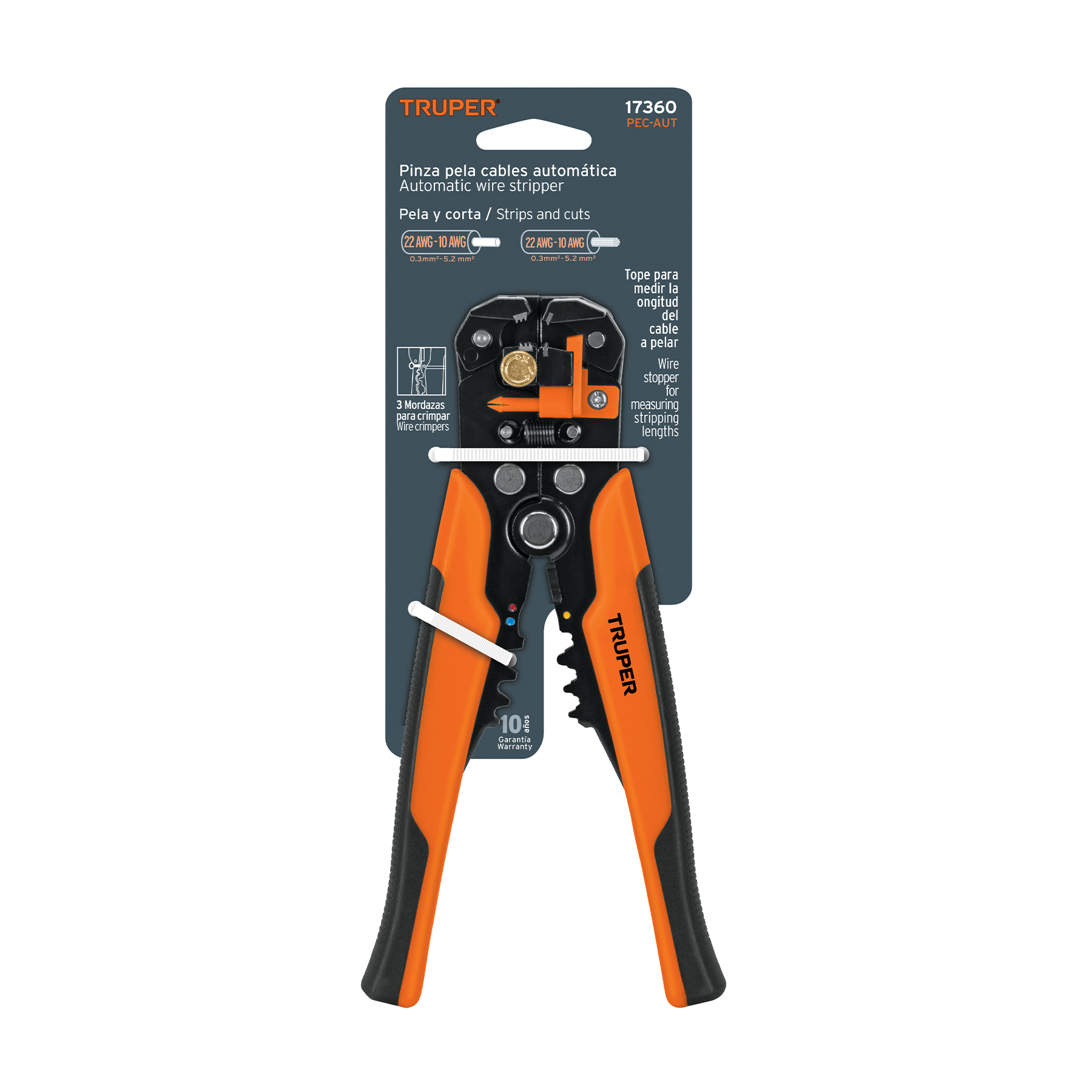 Pinza Pela Cables Automática Truper 17360