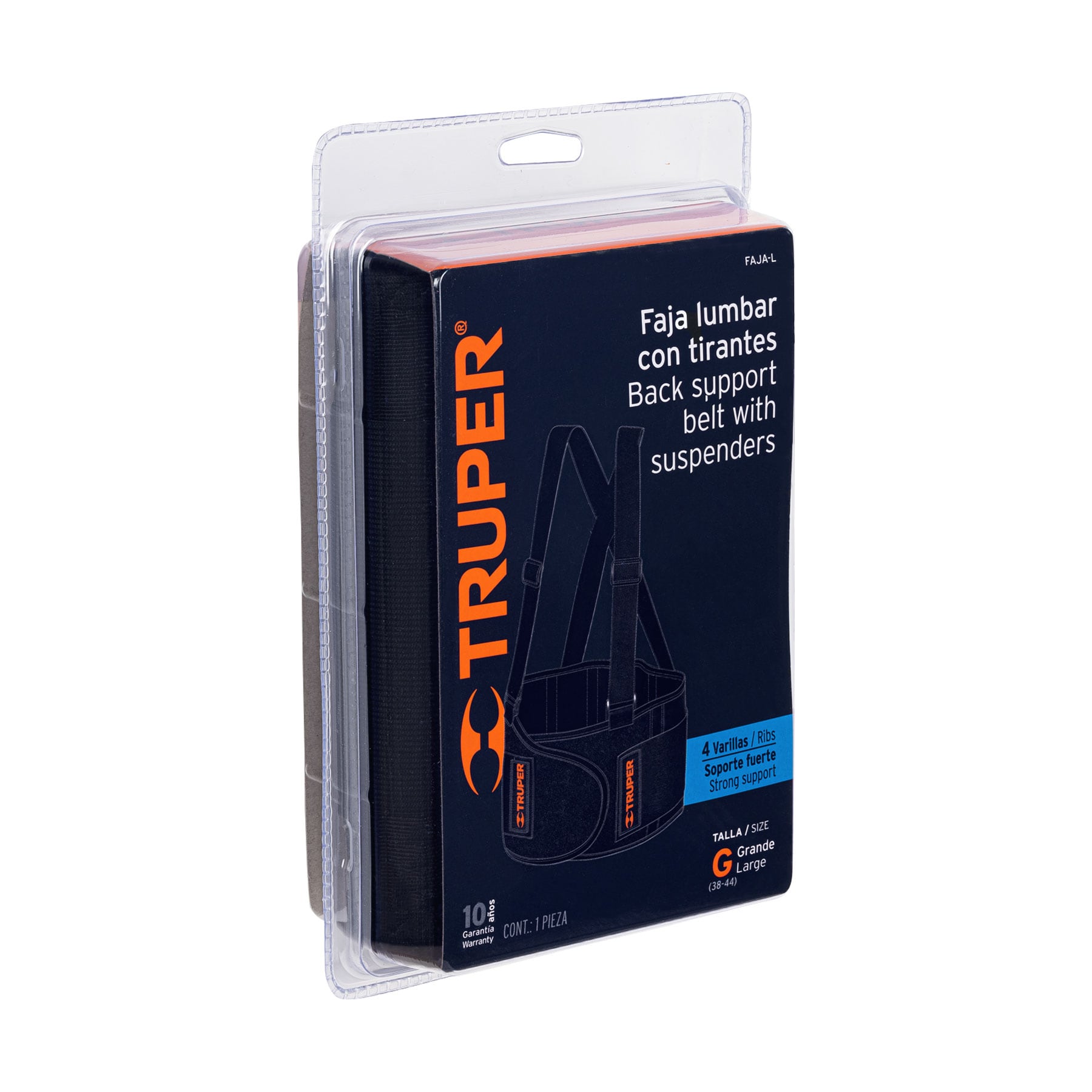 Faja lumbar con tirantes Truper 14238