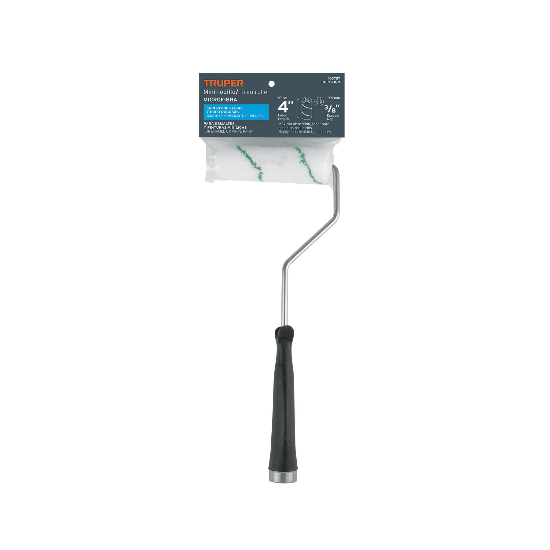 Rodillo para pintar Truper 4" 103787