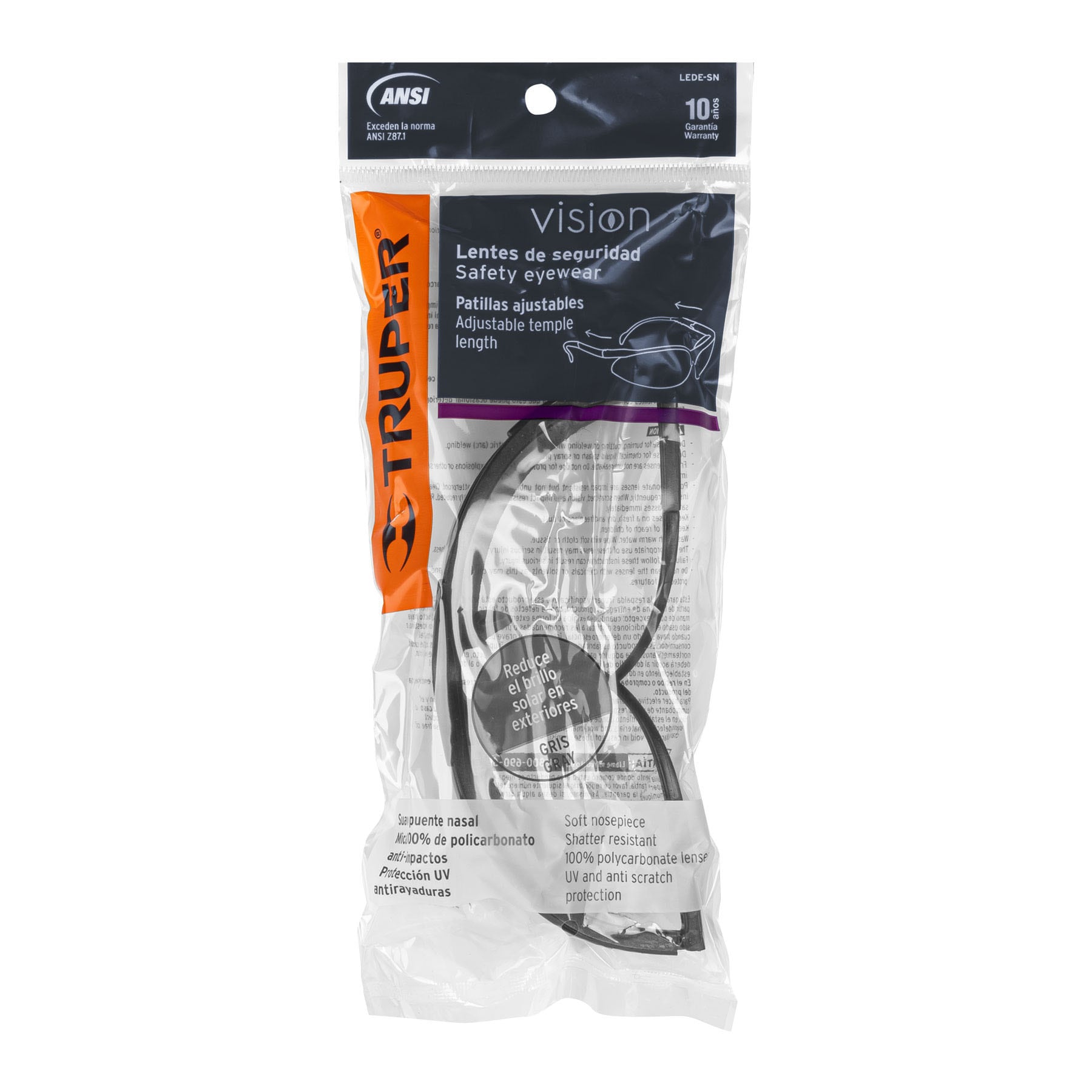 Lentes de seguridad Truper 14302