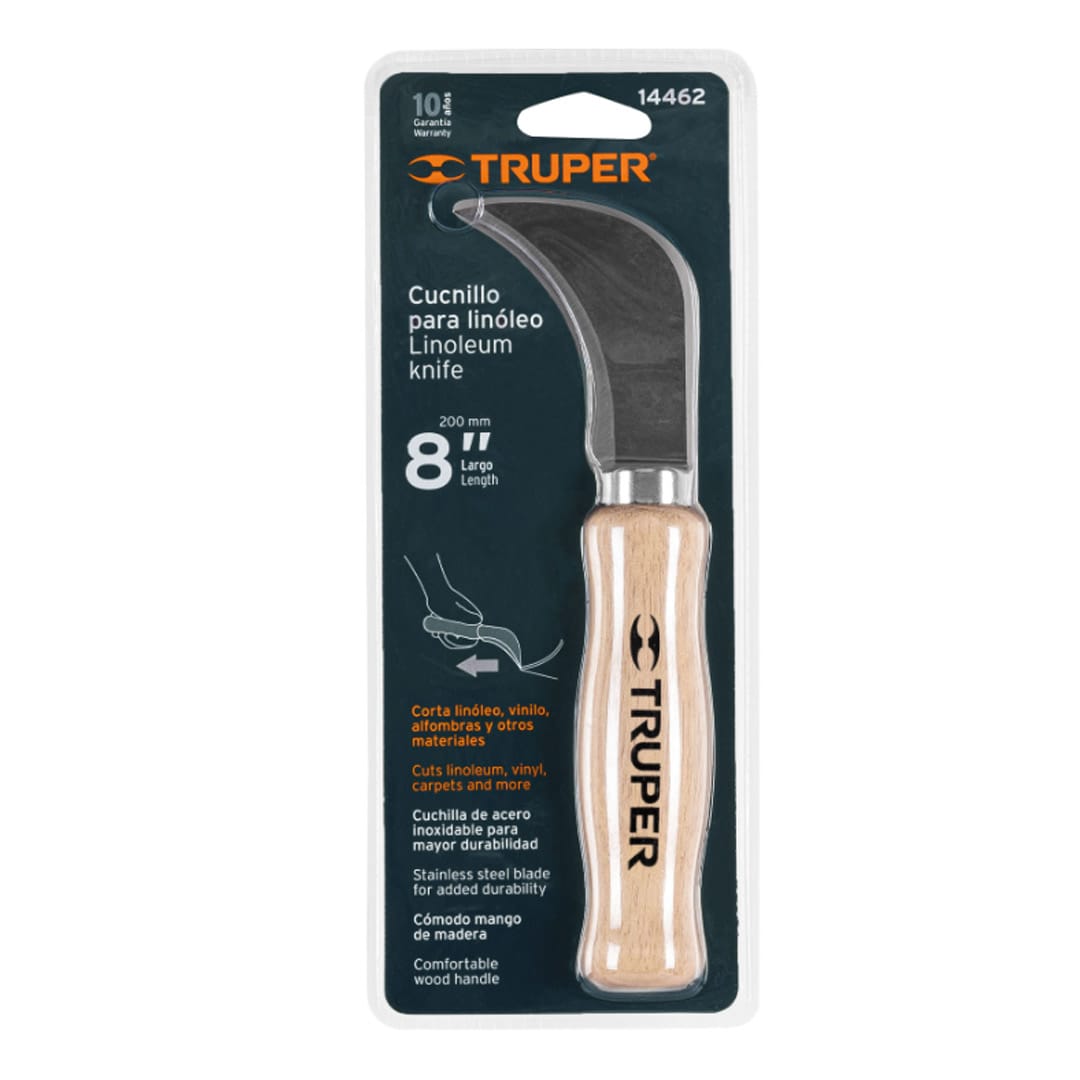 Cuchillo para linóleo Truper 8''  14462