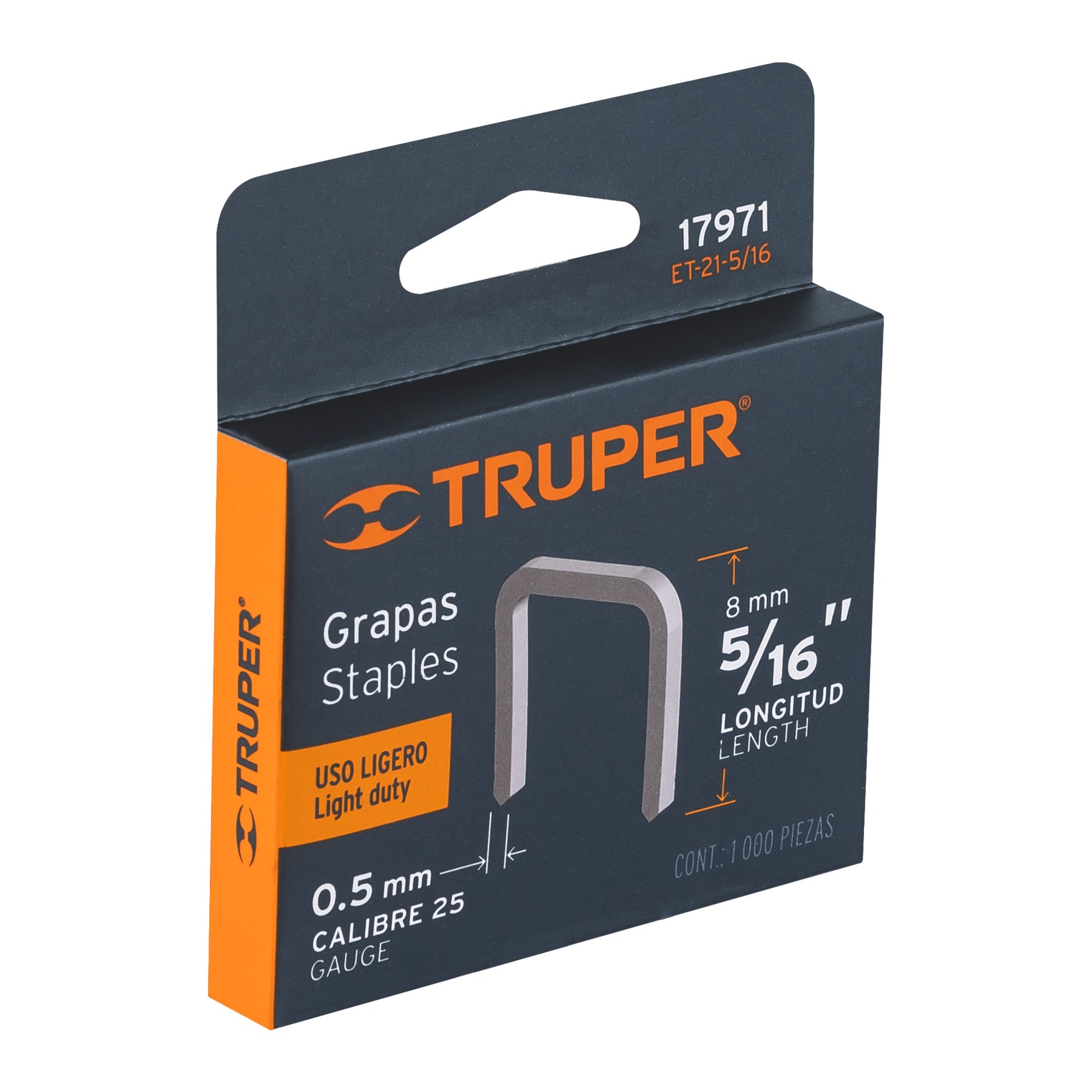 Grapas Truper 5/16" (8mm)  17971