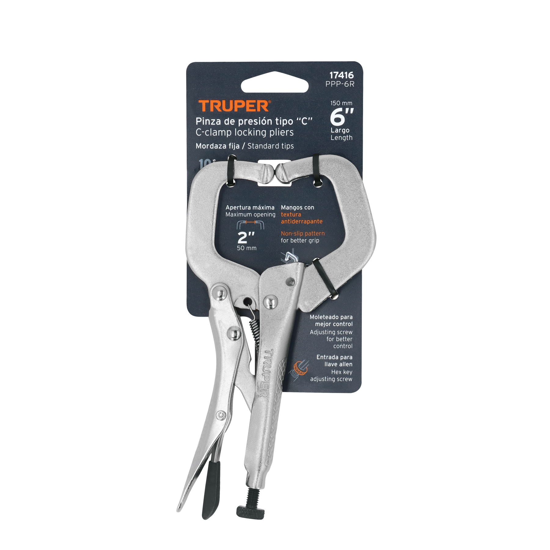 Pinza de presión tipo C Truper 6" 17416