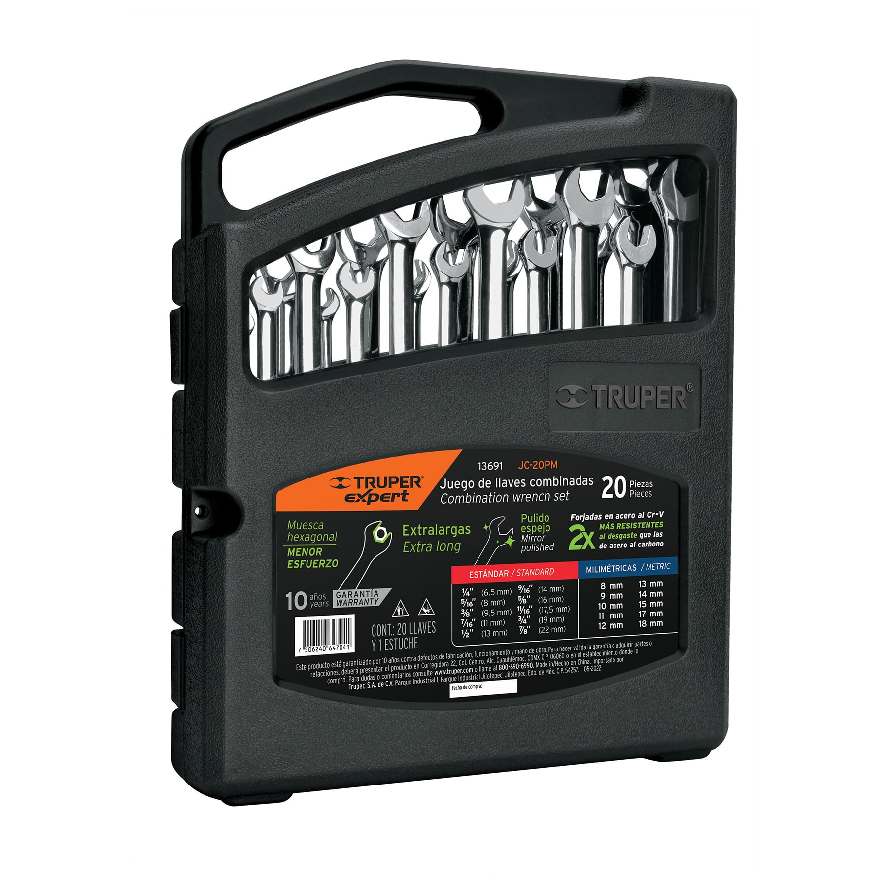 Juego de llaves combinadas Truper Expert  13691