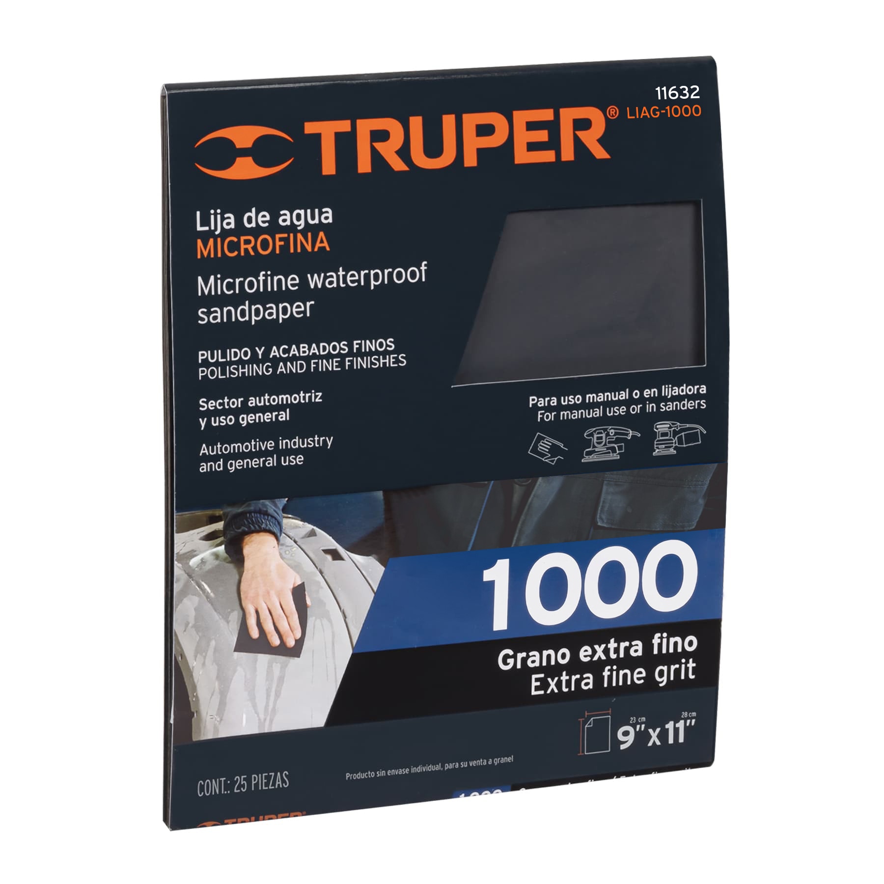 Lija de Agua Truper 1000 (1 pz) 11632