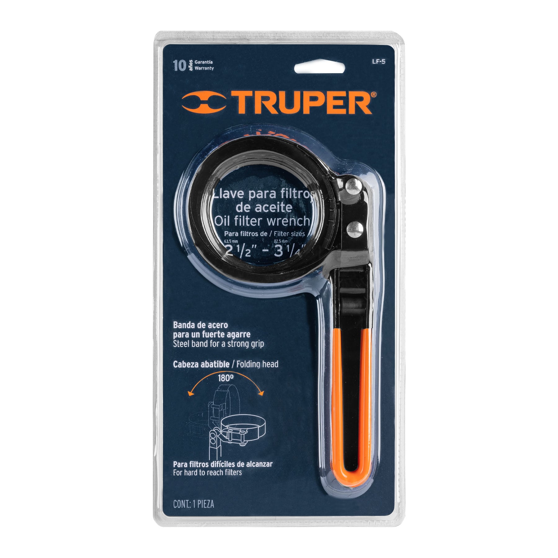 Llave para filtro de aceite Truper 14515