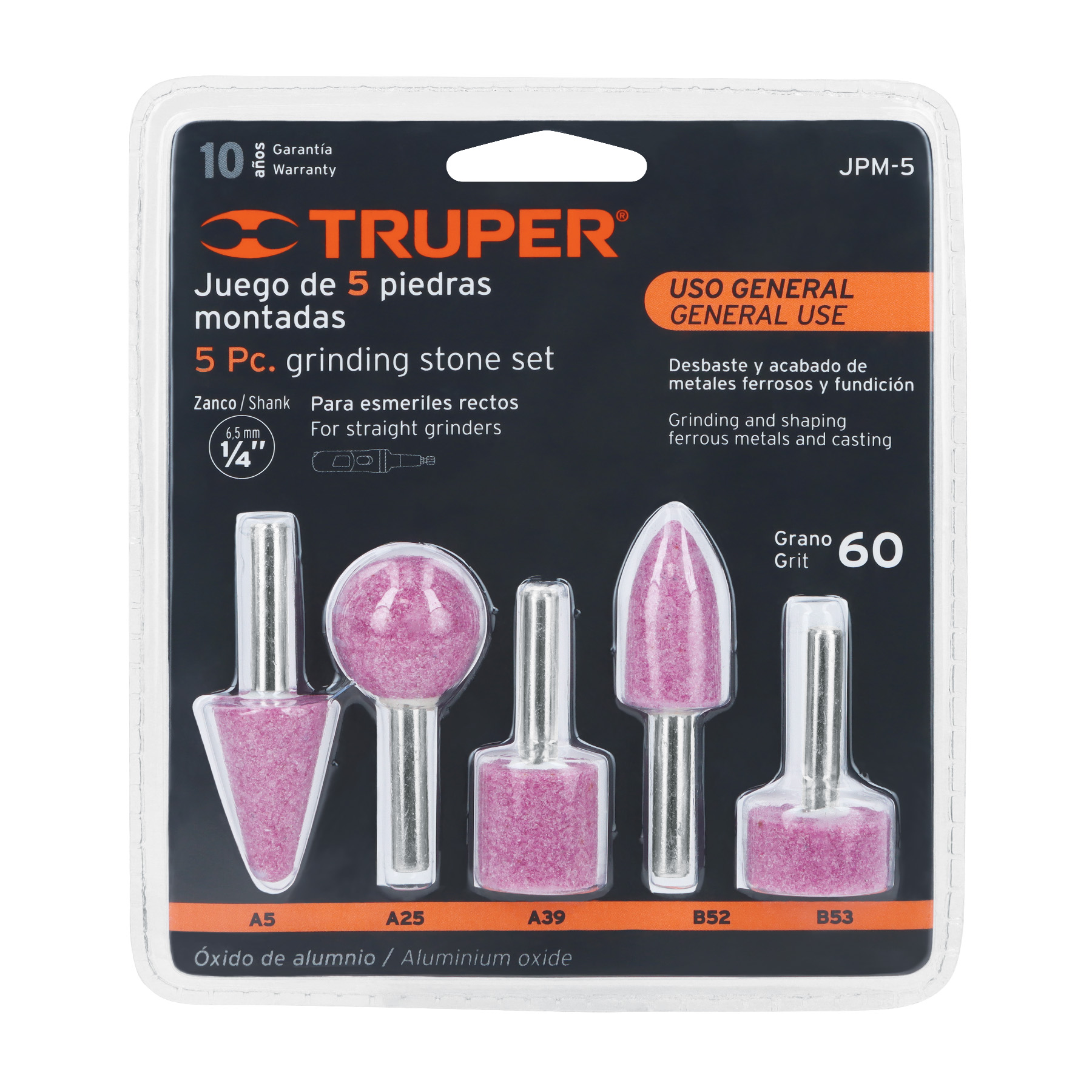 Set de 5 piedras montadas Truper 11680