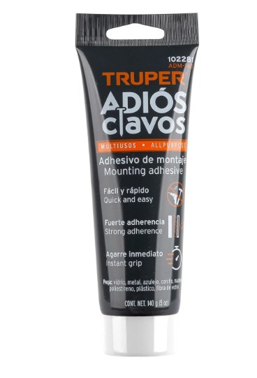 Adhesivo de montaje Truper Adiós Clavos 140g  102281
