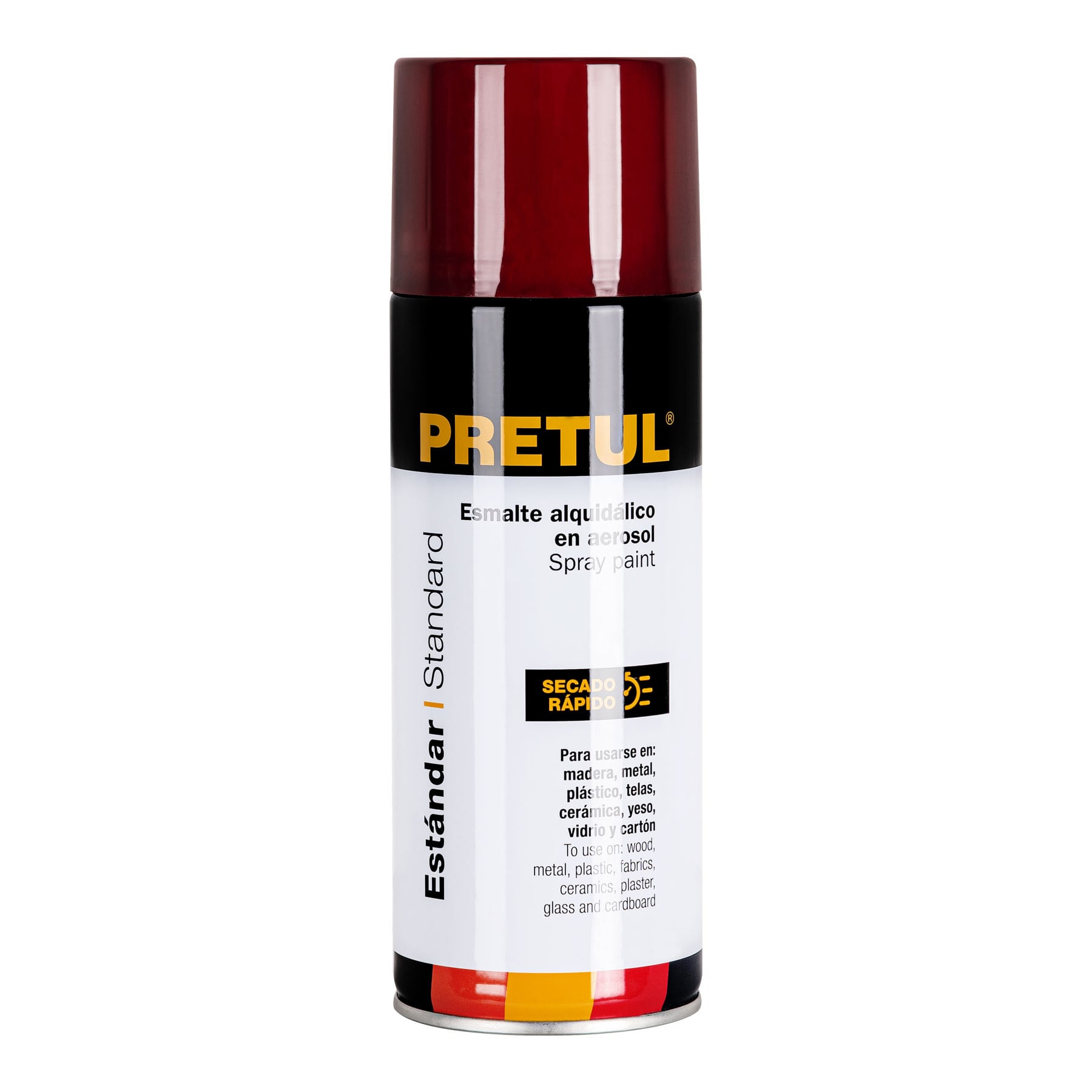 Esmalte alquídico en aerosol PRETUL rojo 27173