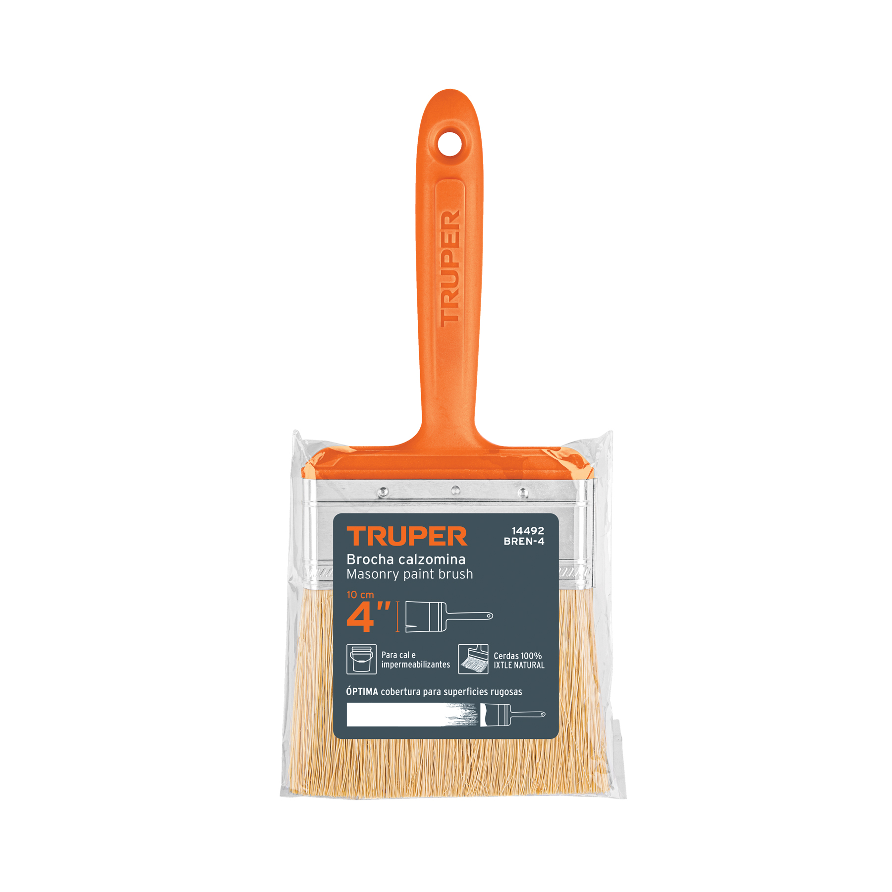 Brocha para pintura 4'' Truper  14492