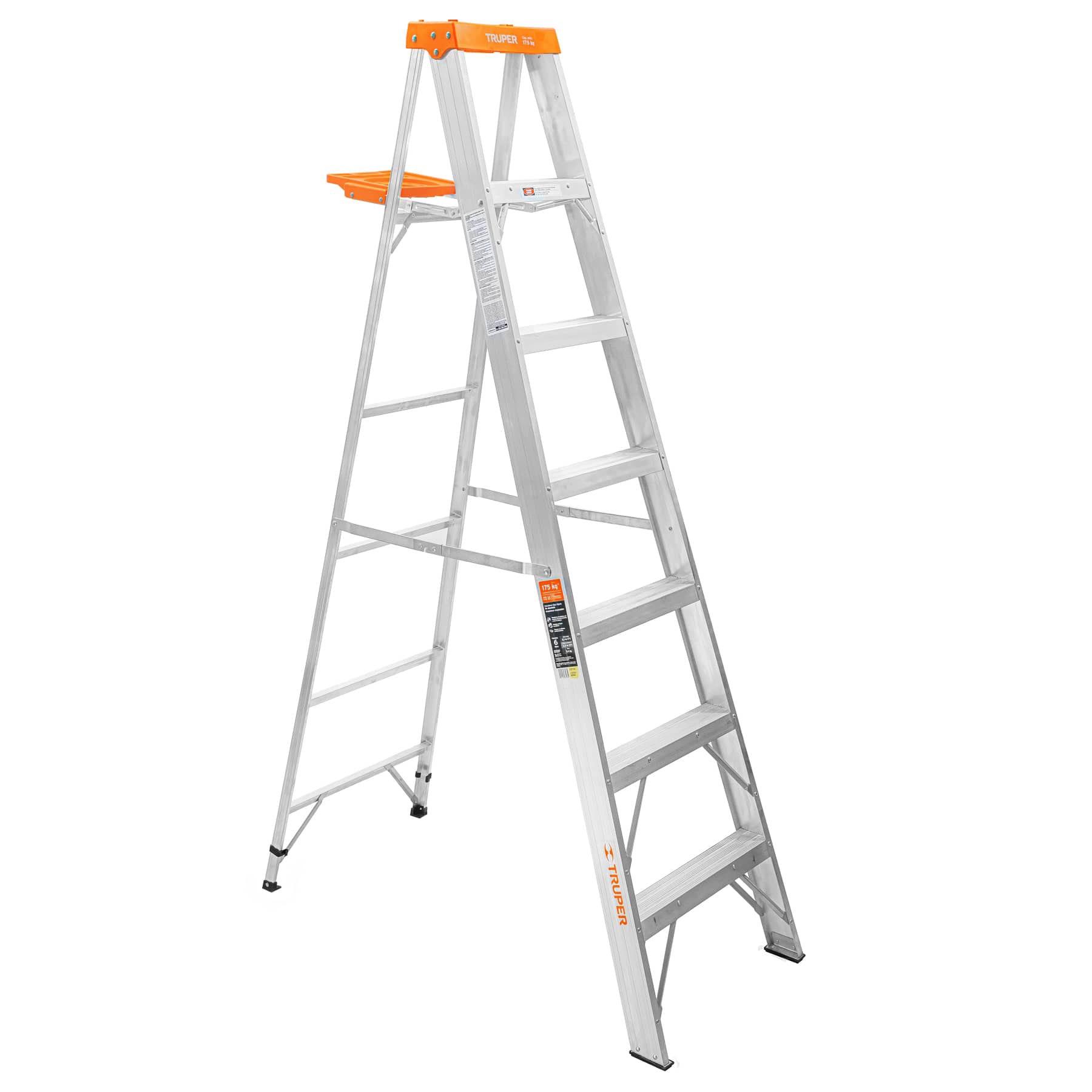 Escalera de aluminio 6 peldaños 16744