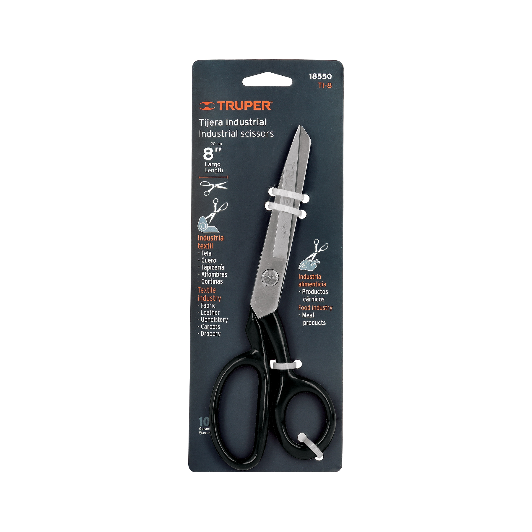 Tijera industrial 8" TRUPER 18550