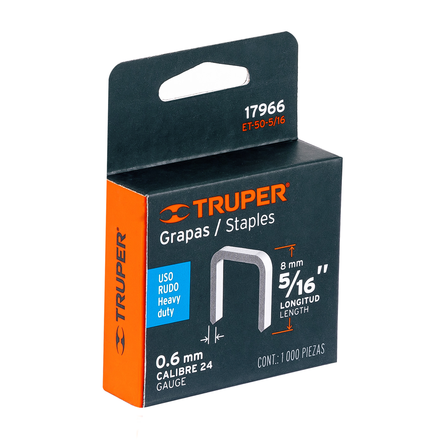 Grapas Truper 8mm (5/16")  17966