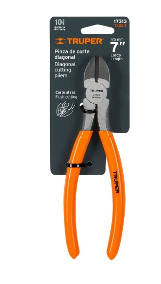Pinza de corte diagonal Truper 7"  17313