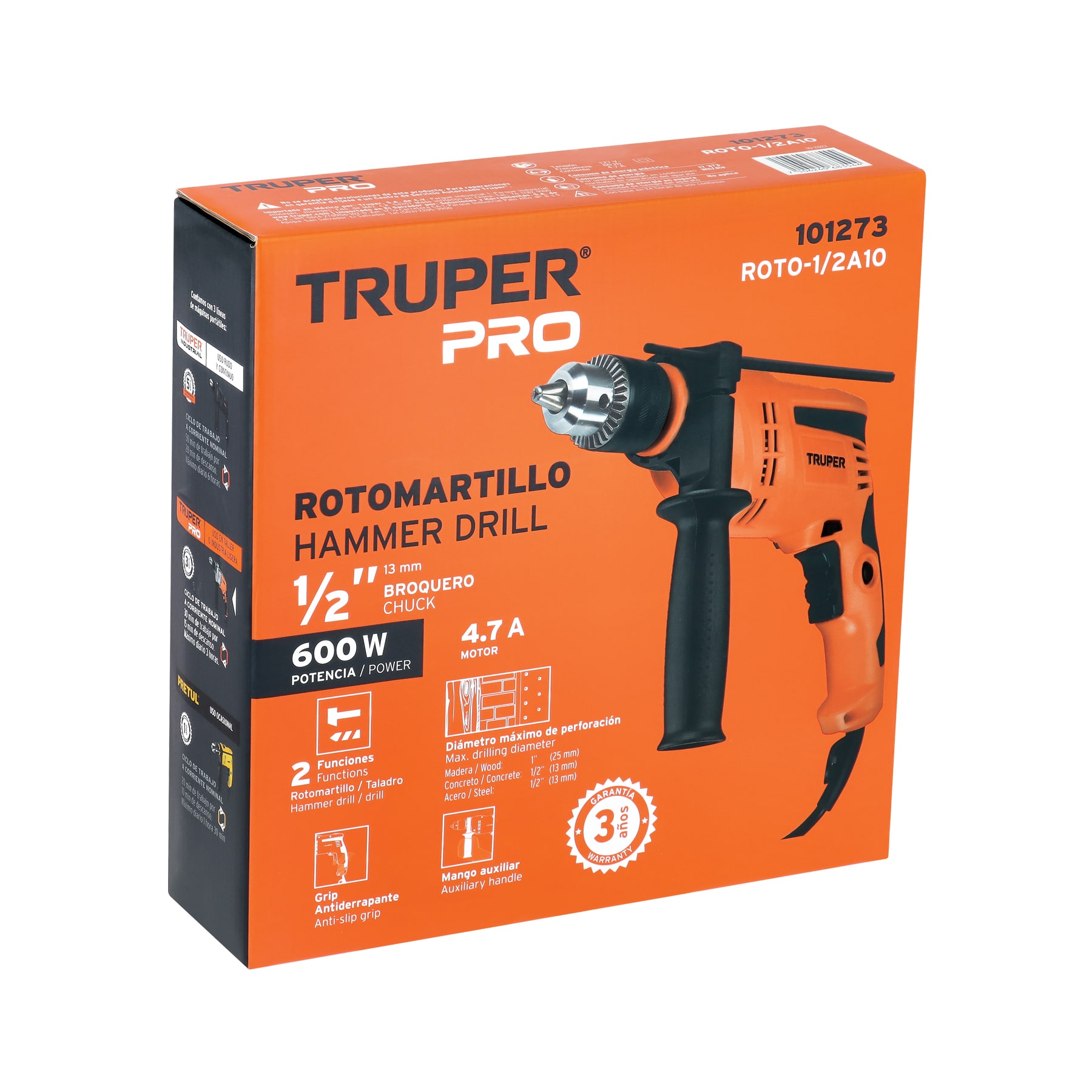 Rotomartillo Truper Pro 600W 101273