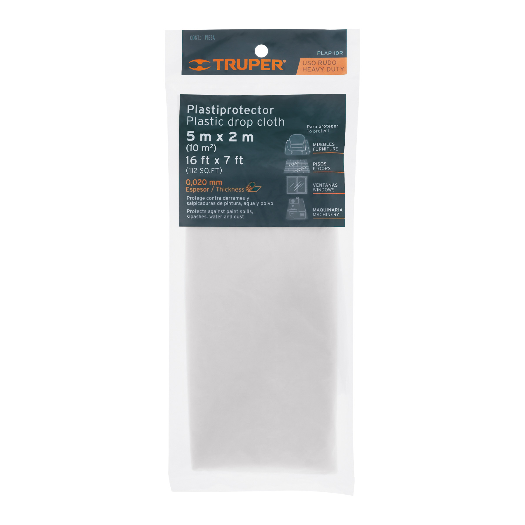 Plastiprotector Truper 5x2m  11108