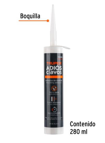 Adhesivo Truper Adiós Clavos 420g  102280