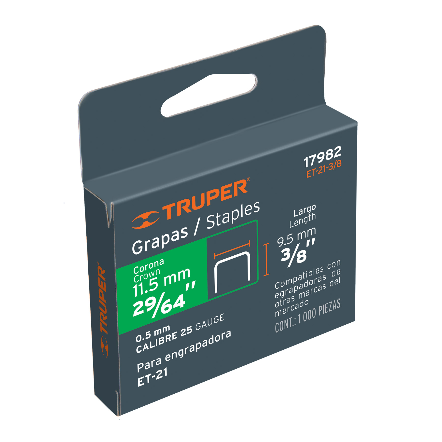 Grapas Truper 11.5 mm  17982