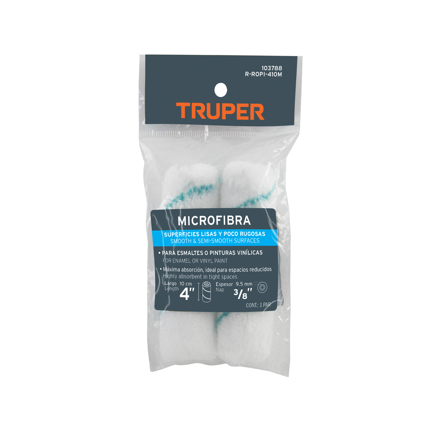 Rodillos de Microfibra Truper 103788