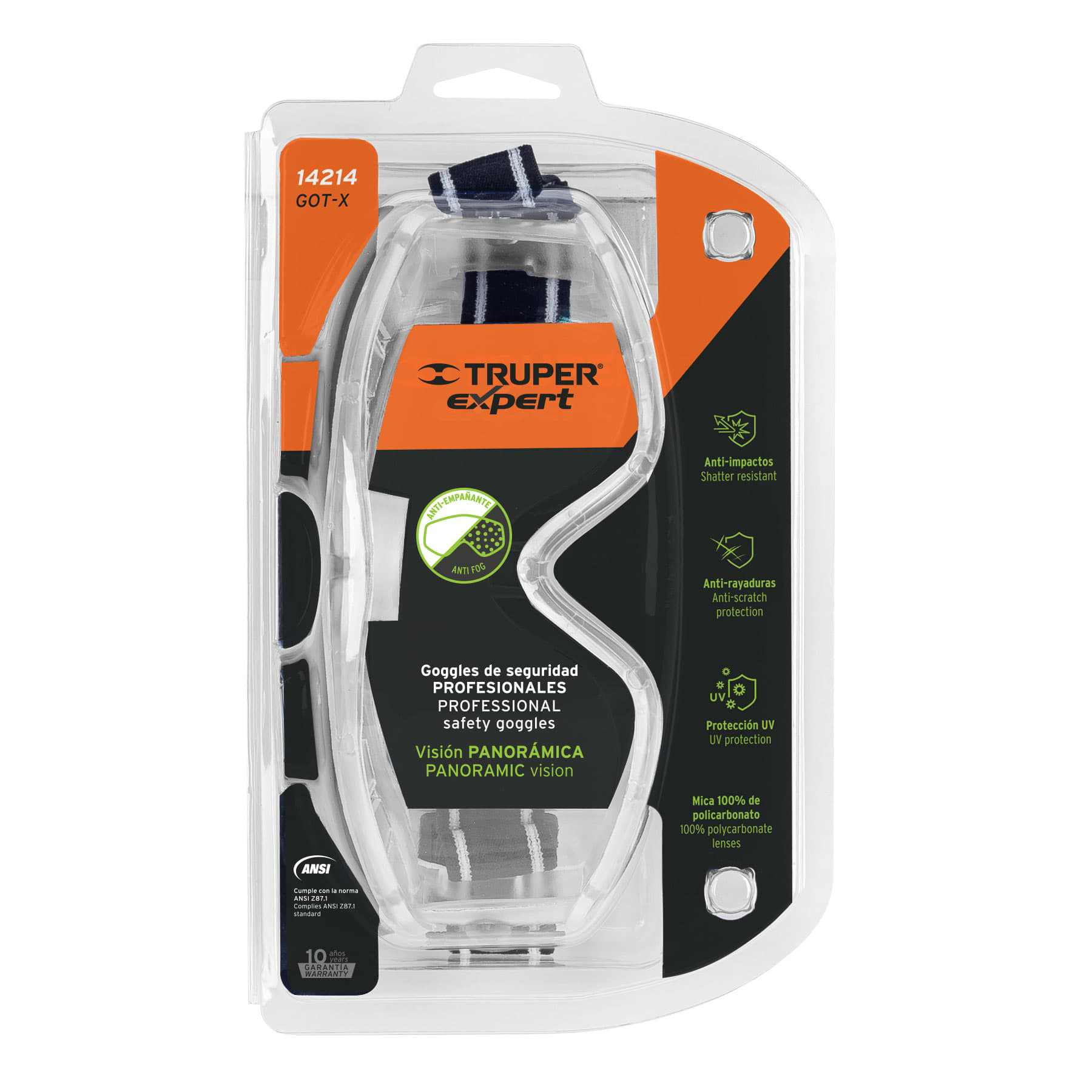 Goggles de Seguridad Truper Expert 14214