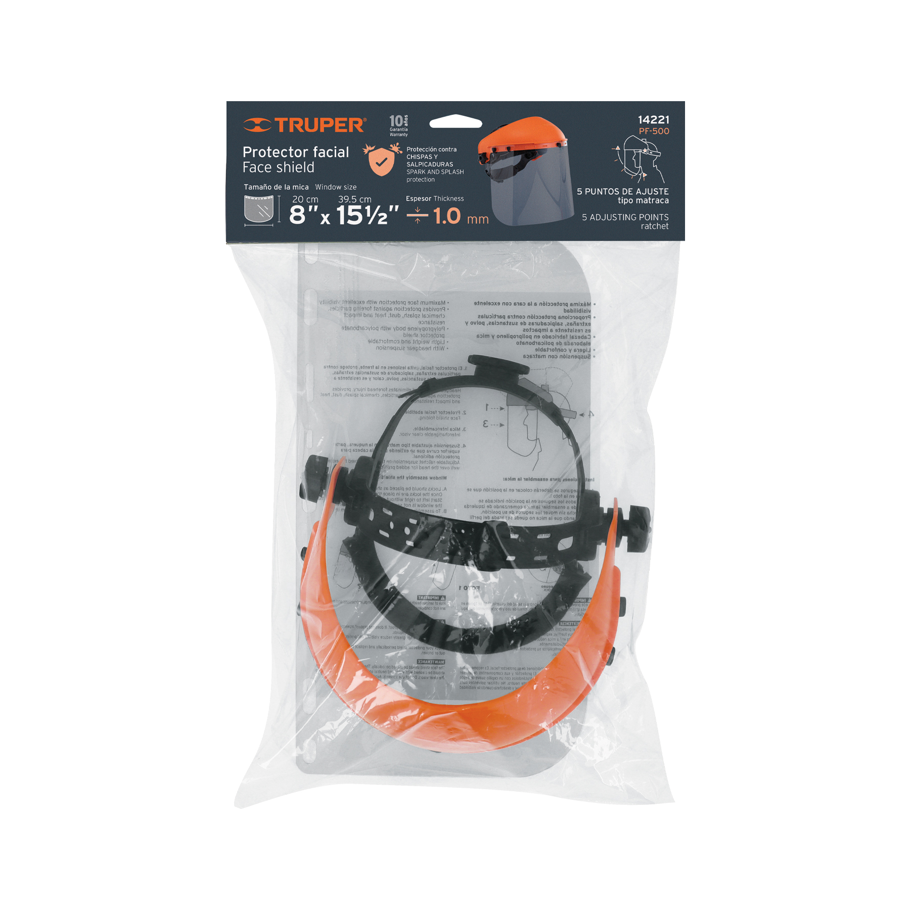 Protector facial Truper 14221