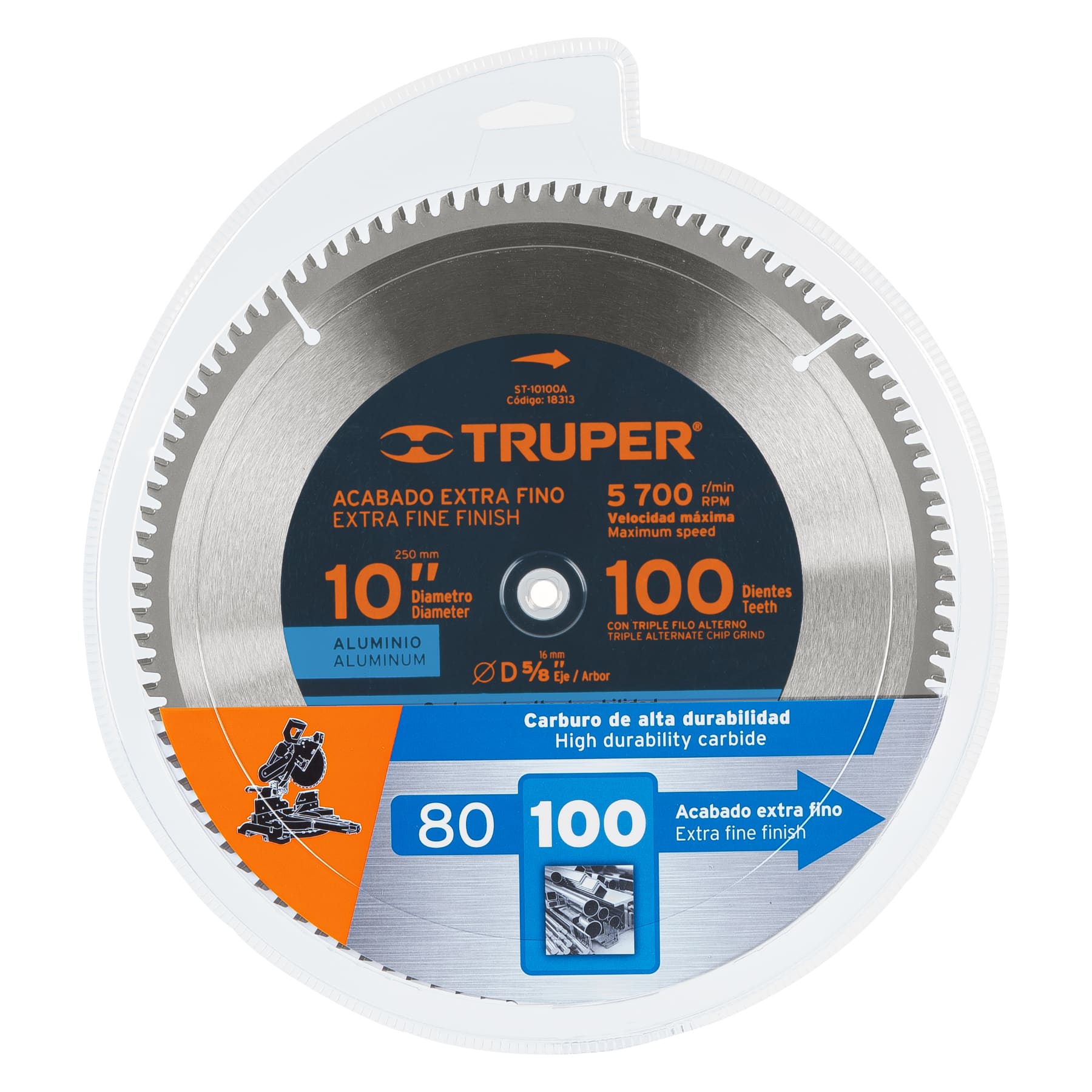Disco de Sierra Truper 10" 100 Dientes 18313