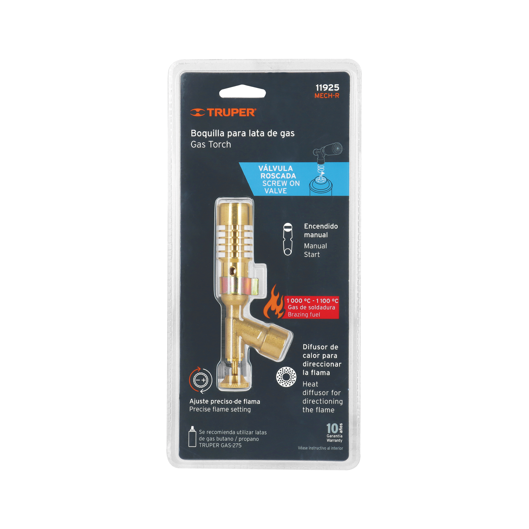 Boquilla para lata de gas Truper  11925