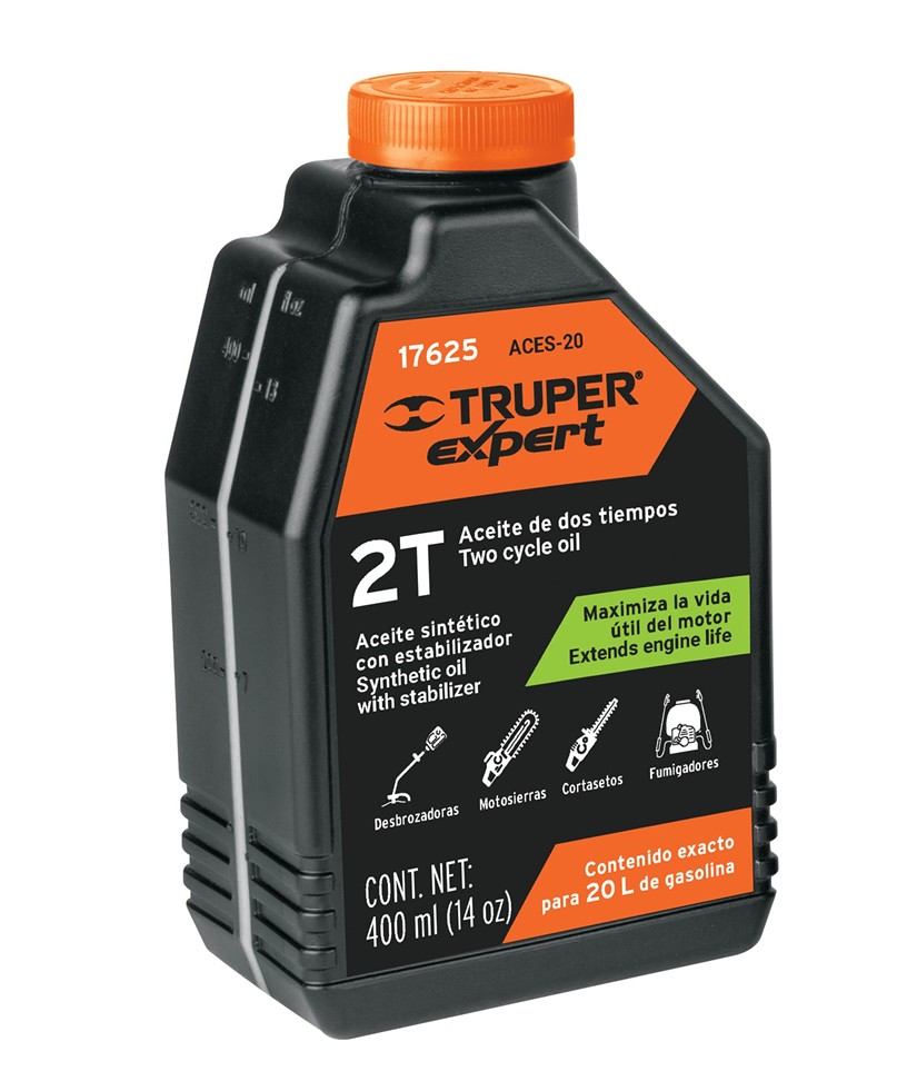 Aceite para motor 2T Truper Expert 400 ml 17625