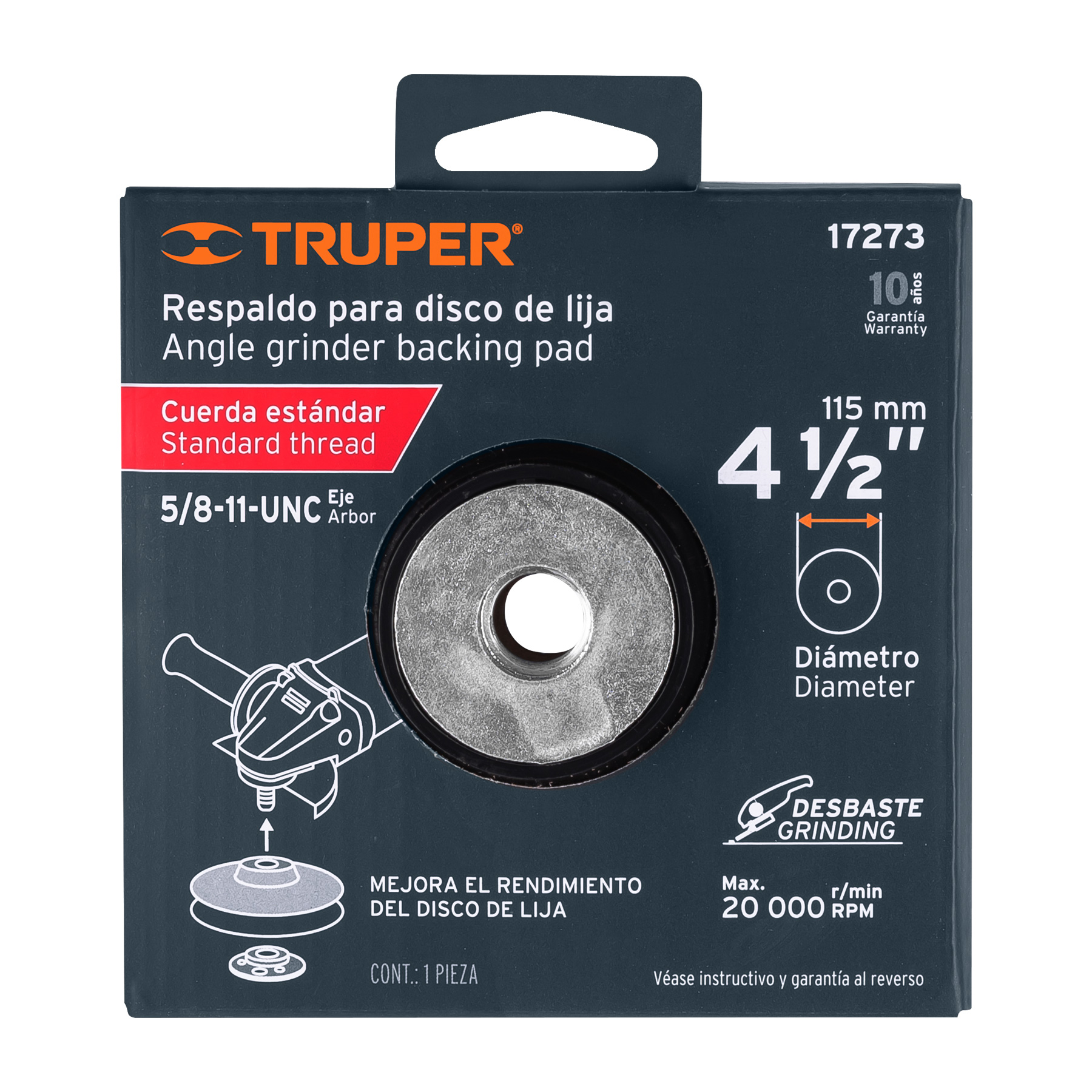 Respaldo para disco de lija 115 mm 17273