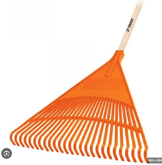 Rastrillo para jardín plástico 19788