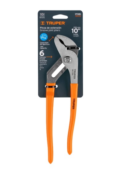 Pinza de extensión Truper 10" 17351