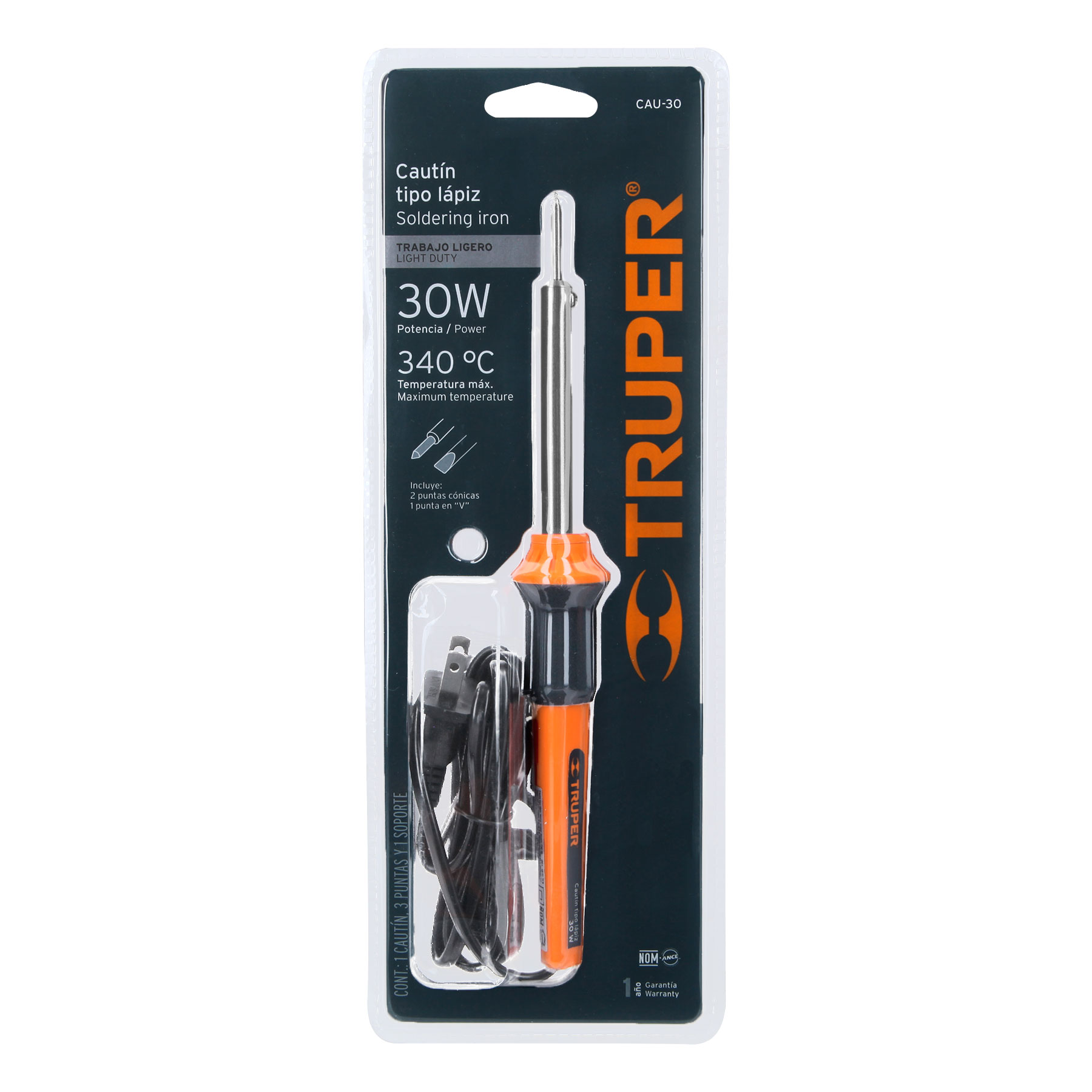 Cautín tipo lápiz 30W Truper 17545