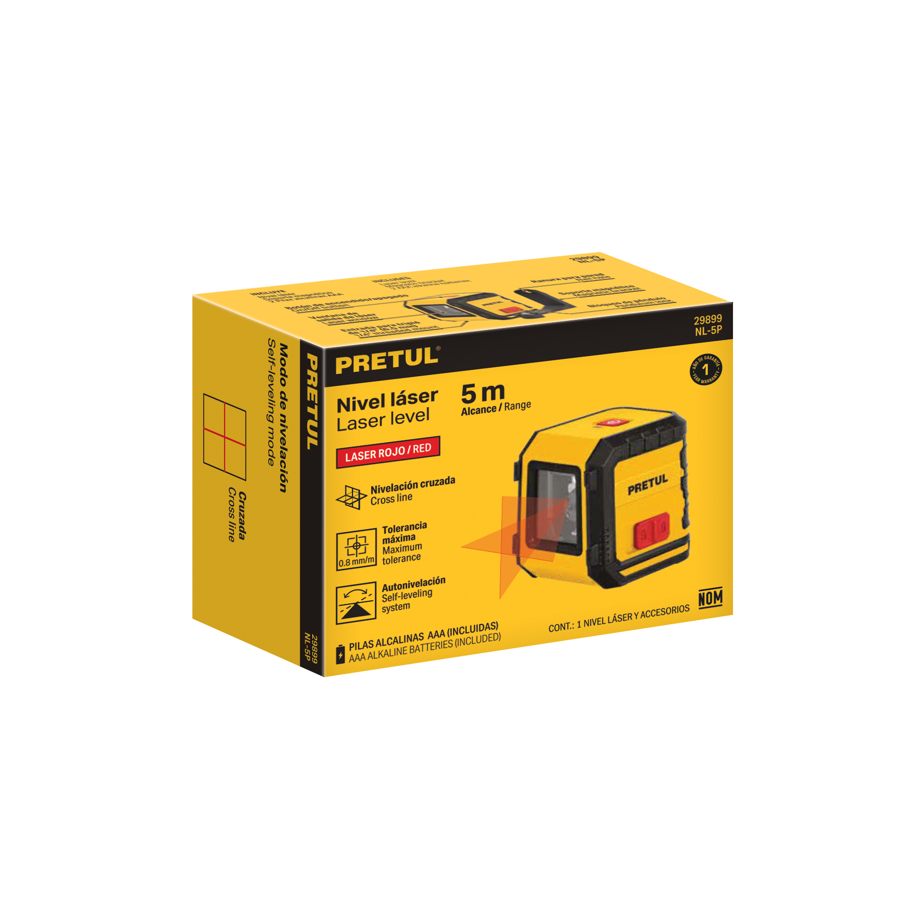 Nivel Láser Pretul 5m 29899