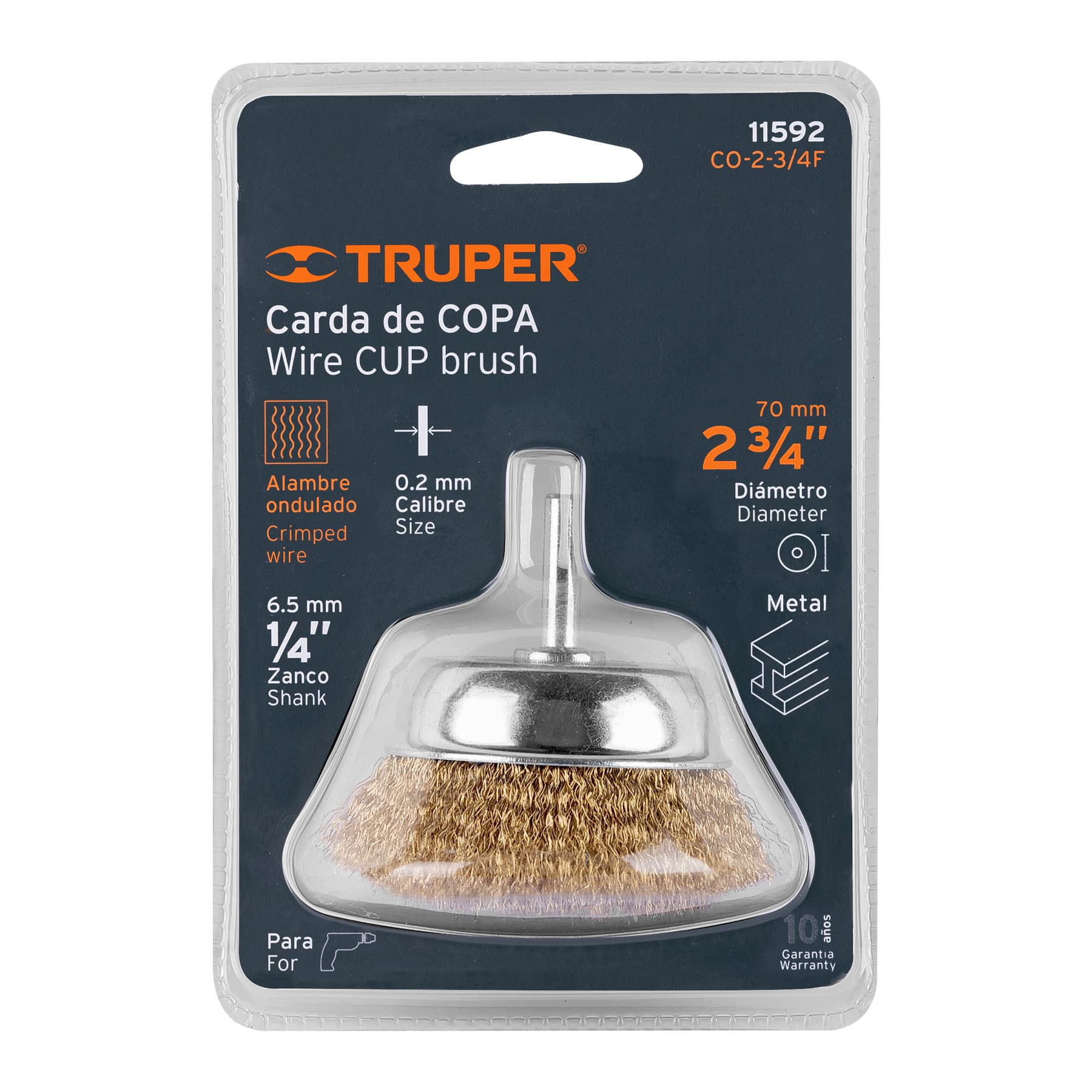 Carda de Copa Truper 70 mm 11592